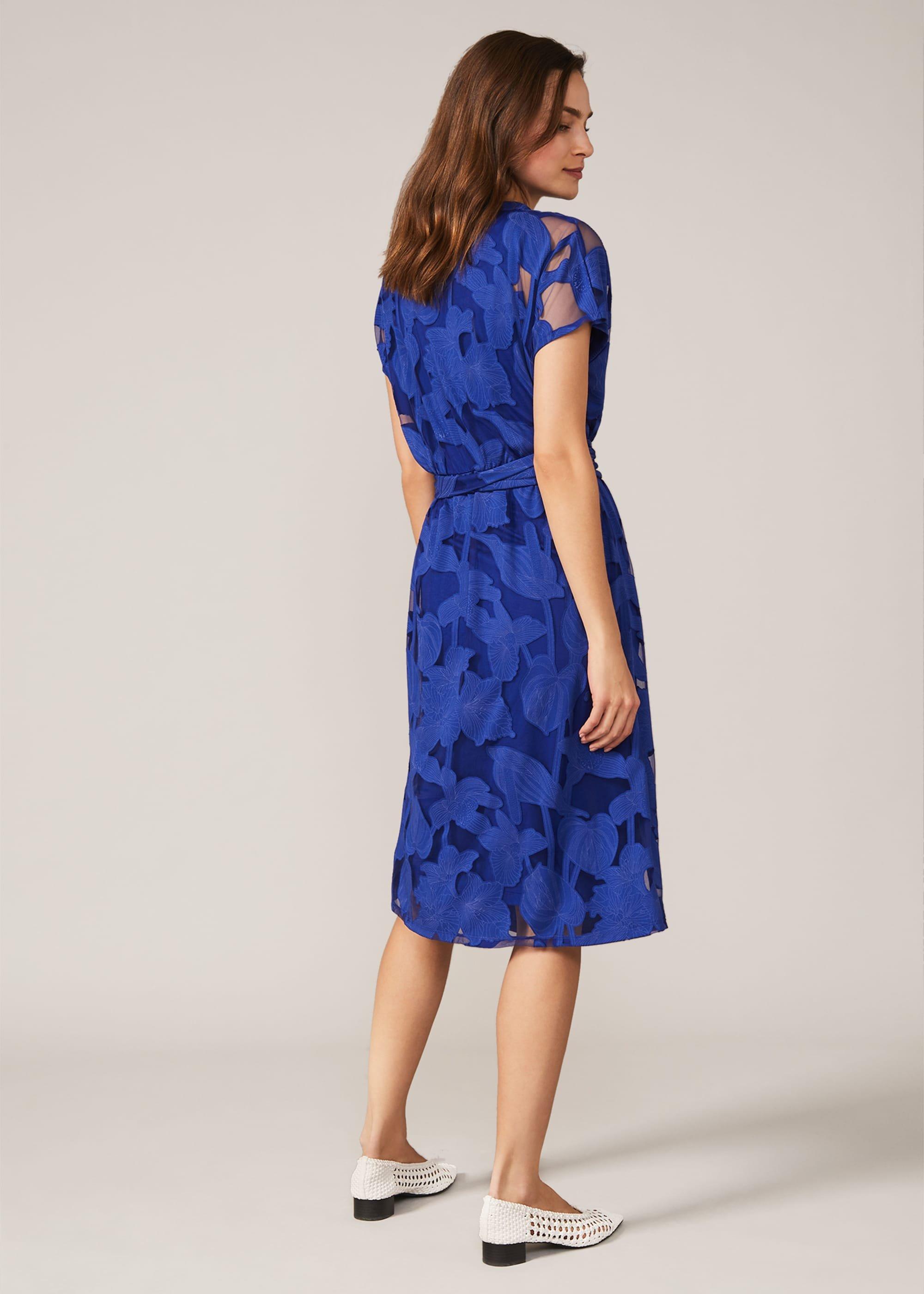 Eleanor Burnout Wrap Dress