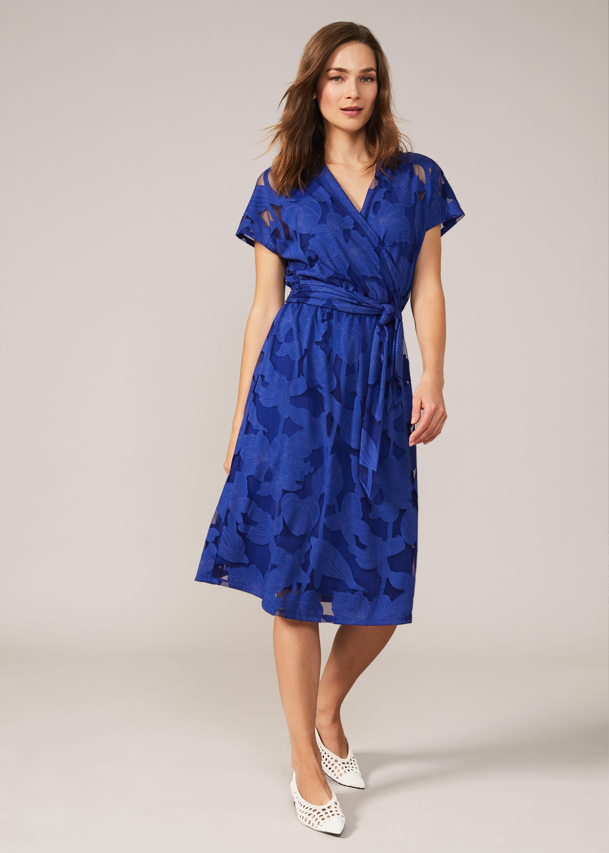 Eleanor Burnout Wrap Dress