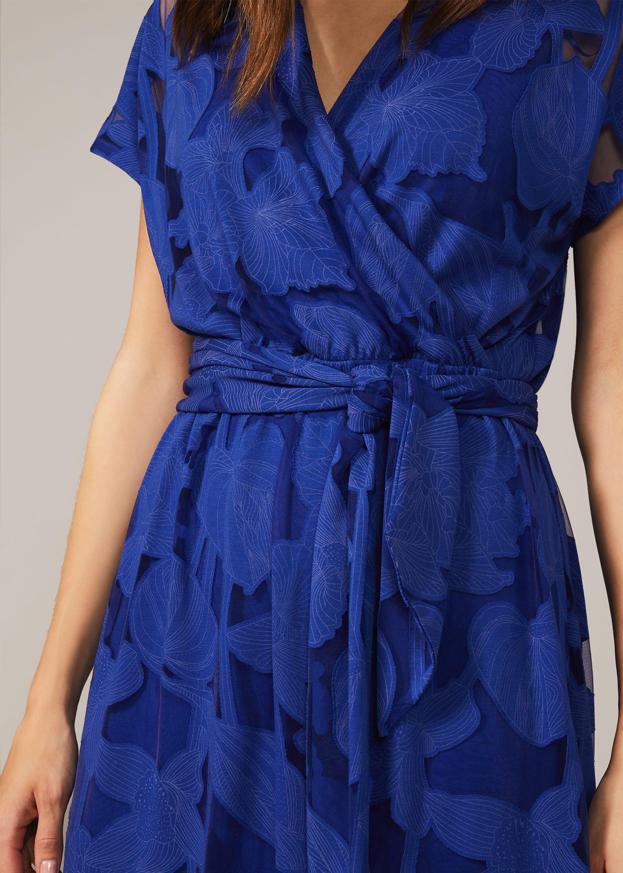 Eleanor Burnout Wrap Dress