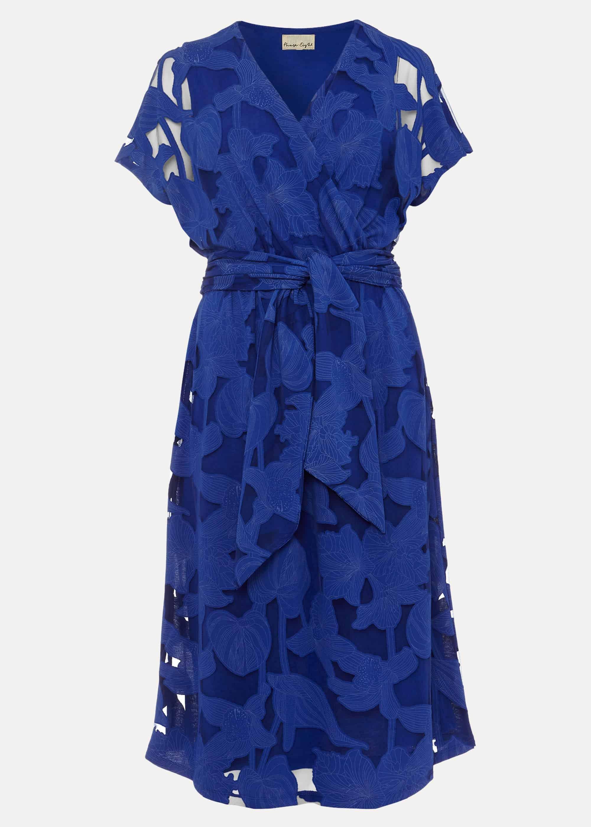 Eleanor Burnout Wrap Dress