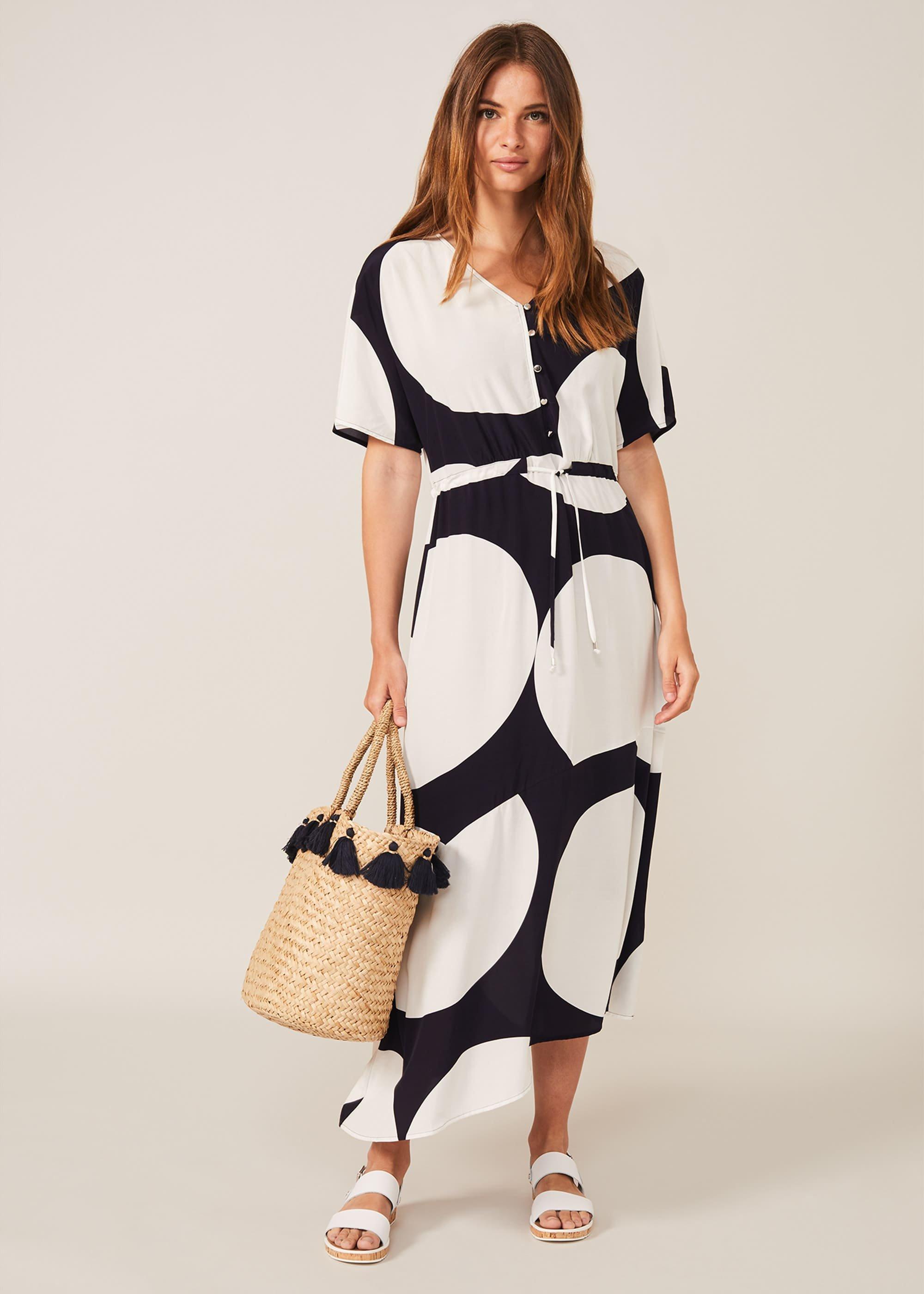Sage Spot Dress