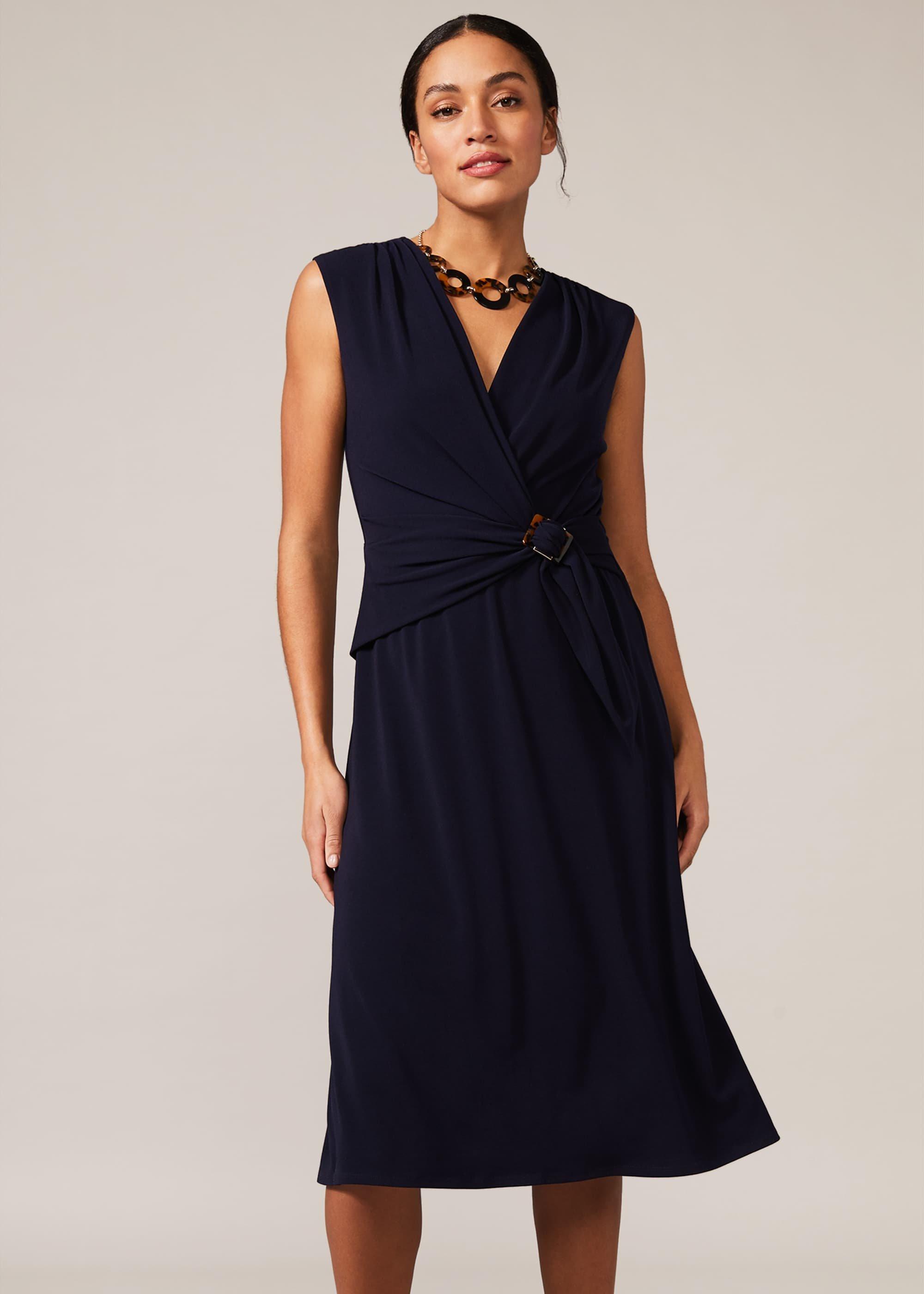 Eliza Buckle Jersey Dress