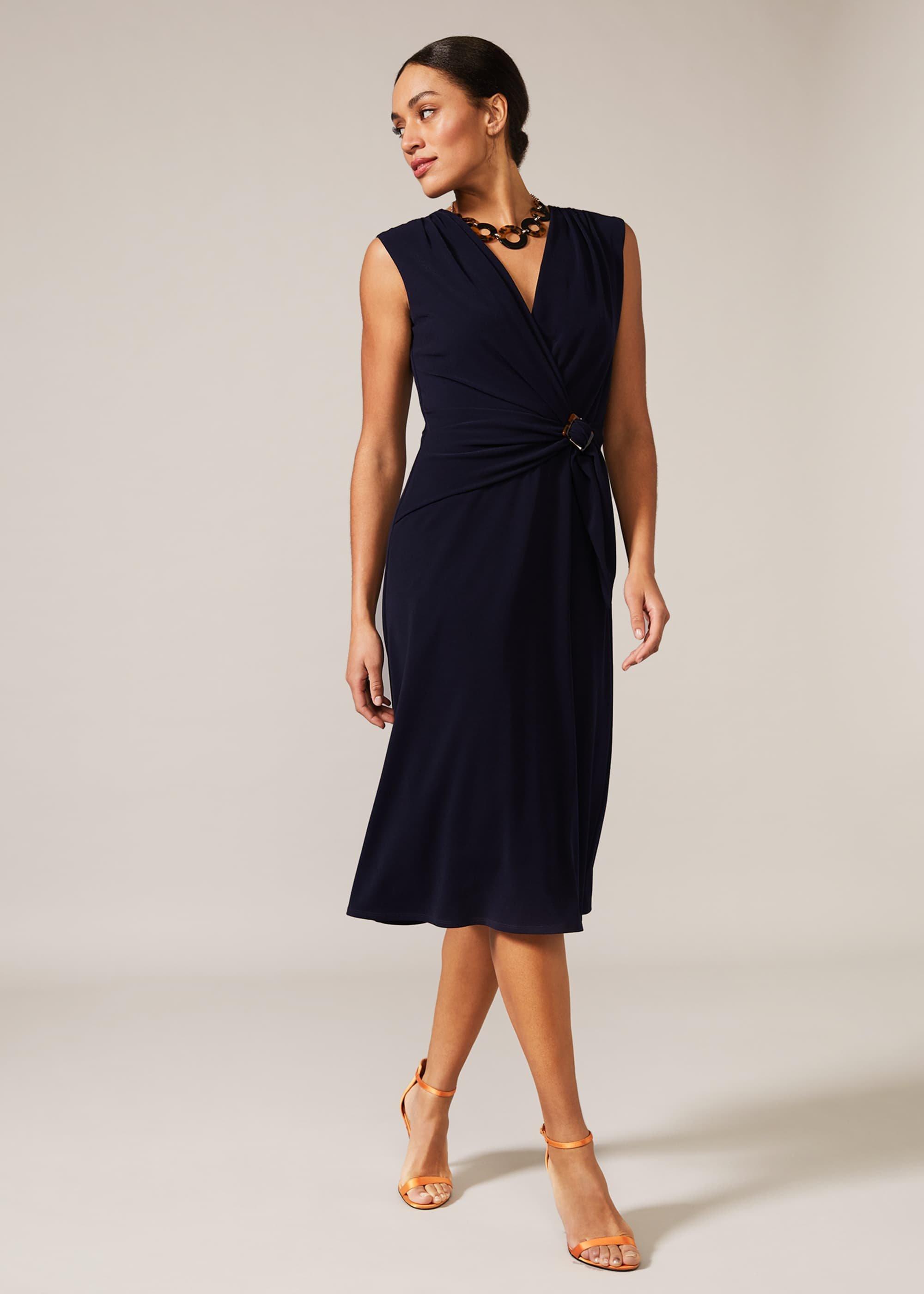 Eliza Buckle Jersey Dress