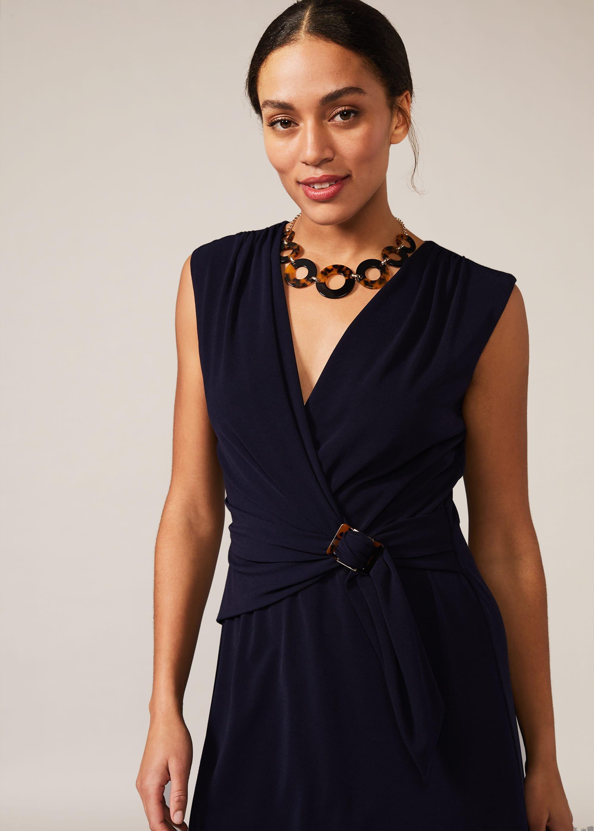 Eliza Buckle Jersey Dress