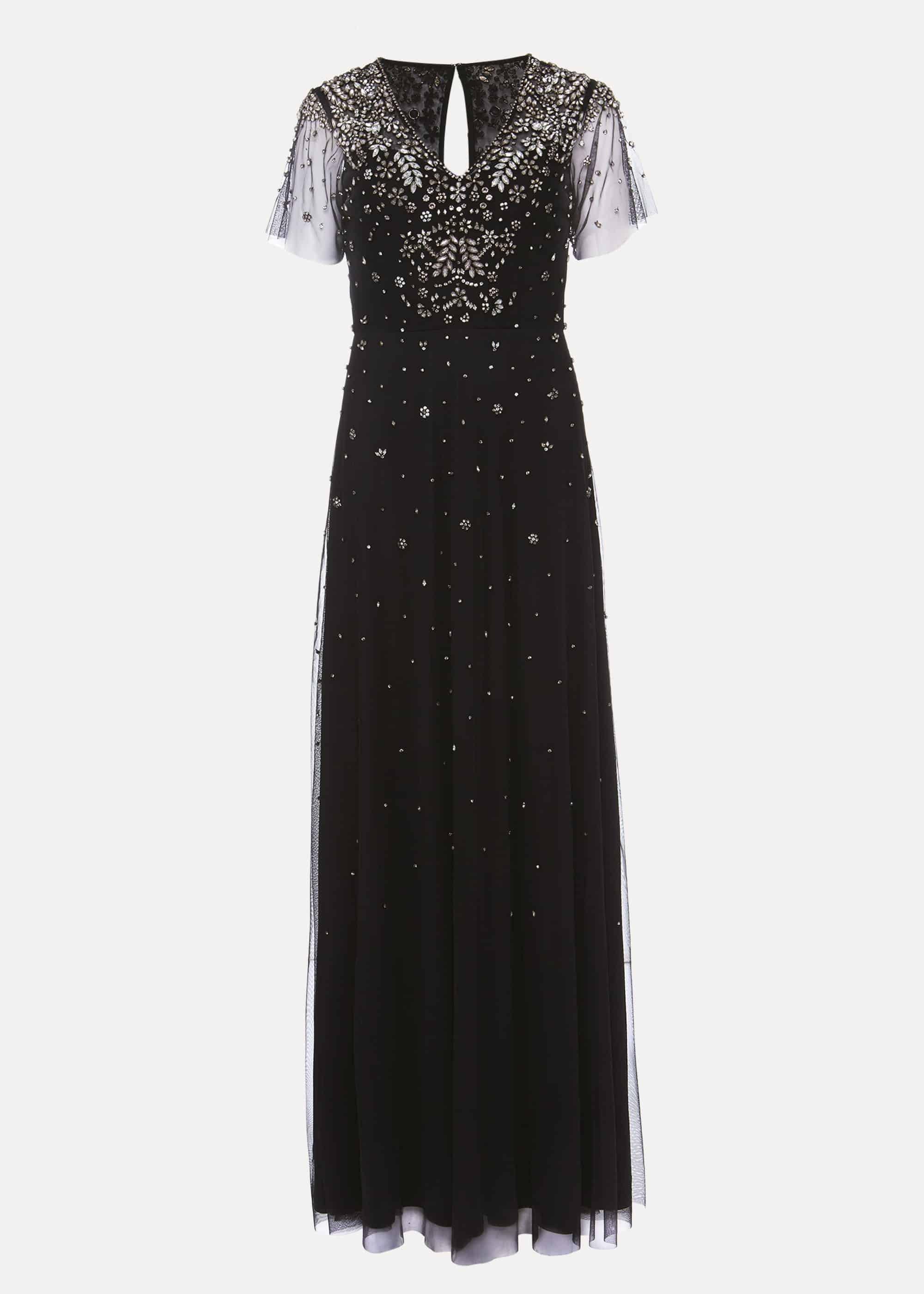 Pascale Jewelled Tulle Dress