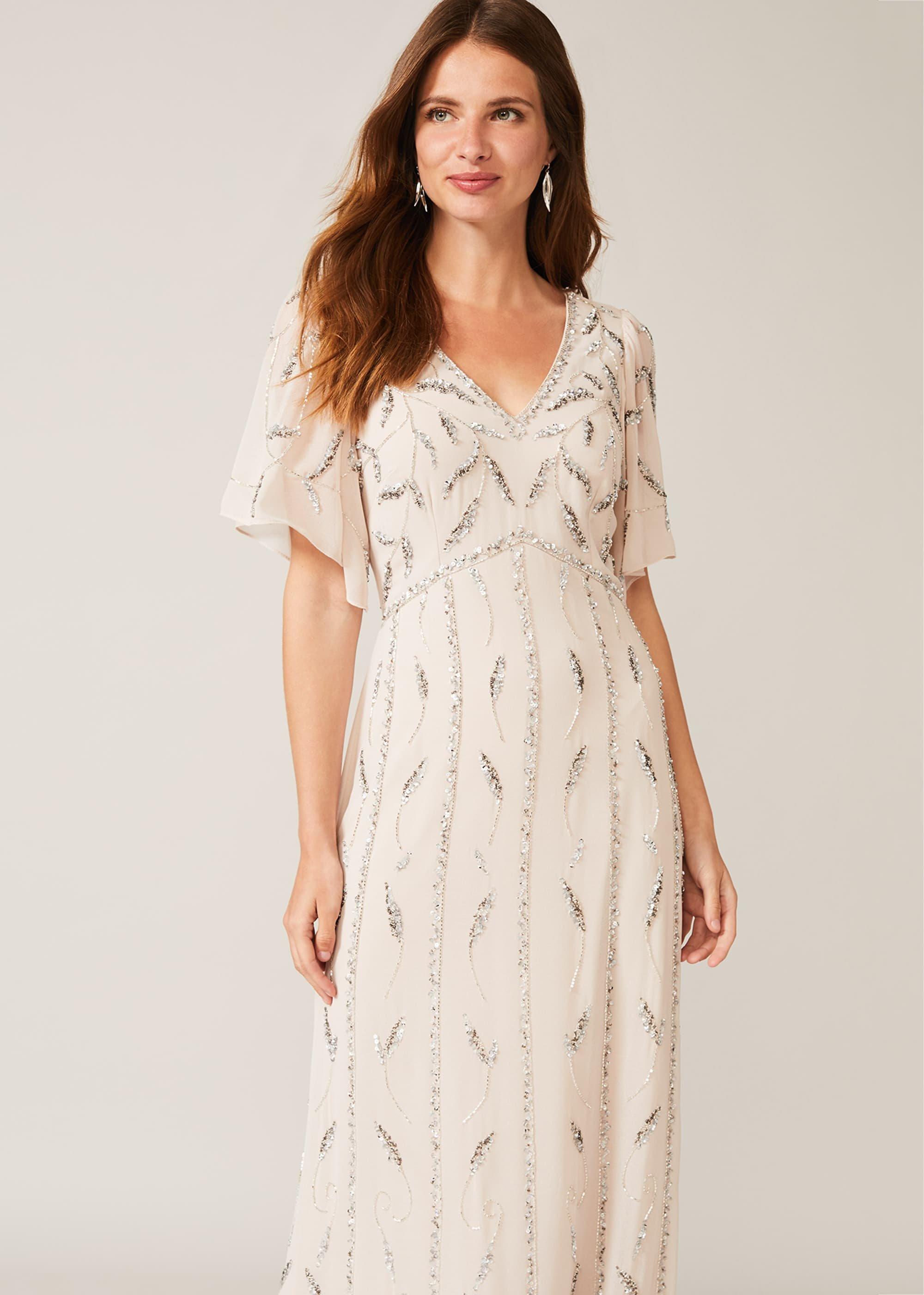 Meredith Embellished Leaf Dress