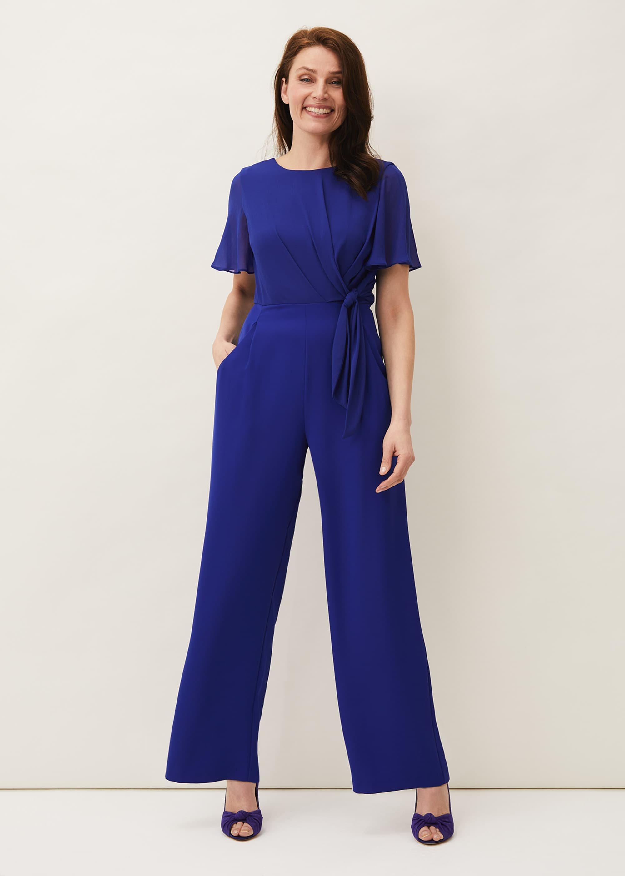Georgette Knot Bodice Jumpsuit
