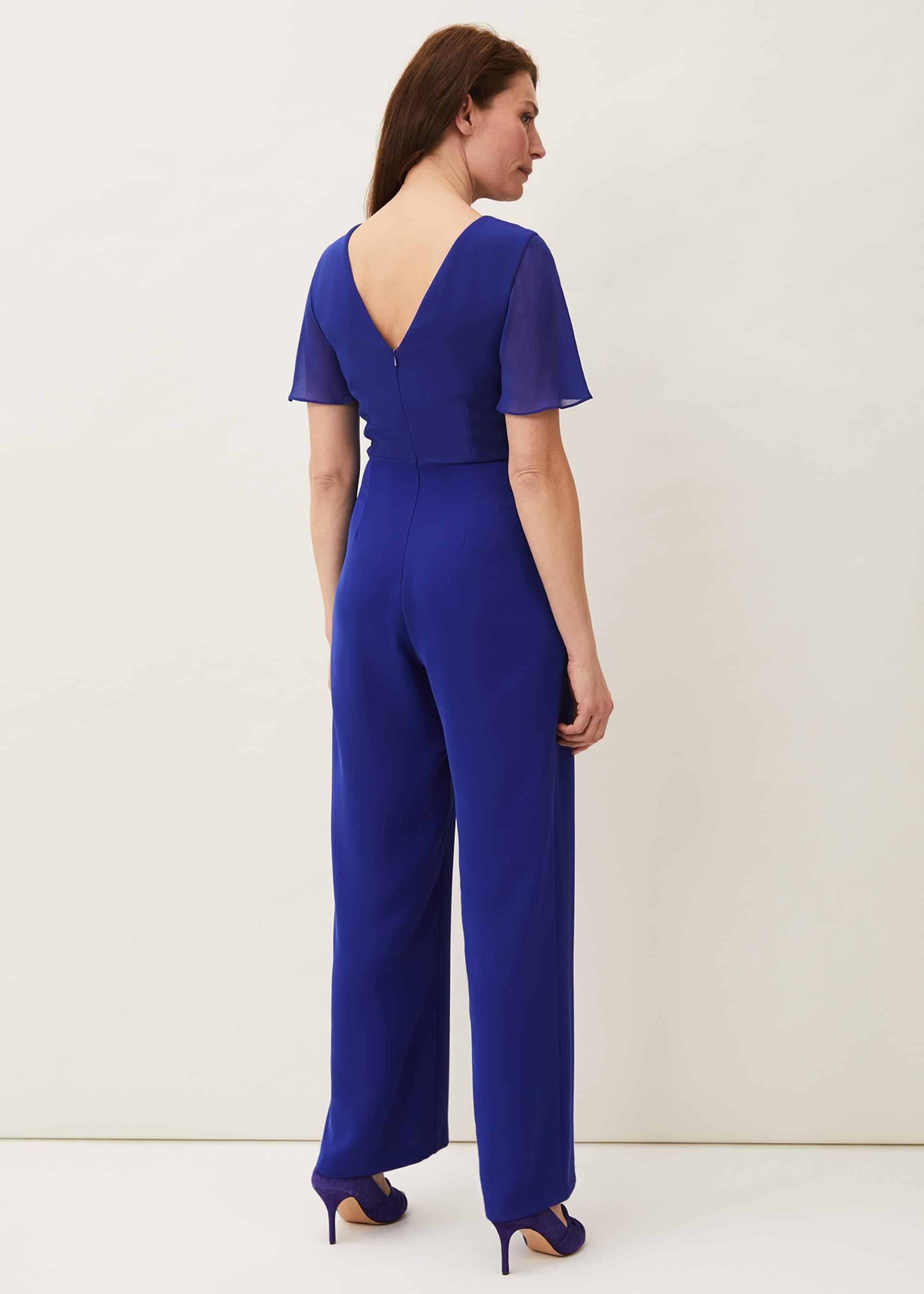 Georgette Knot Bodice Jumpsuit