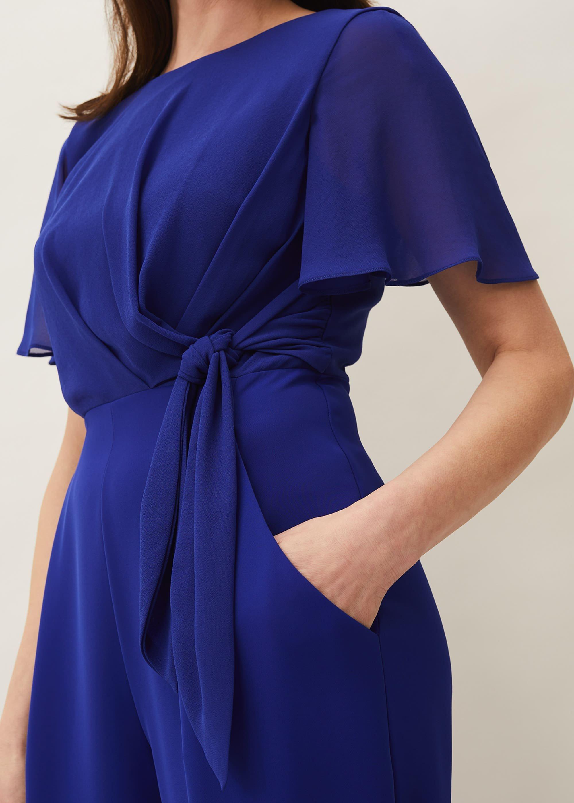 Georgette Knot Bodice Jumpsuit
