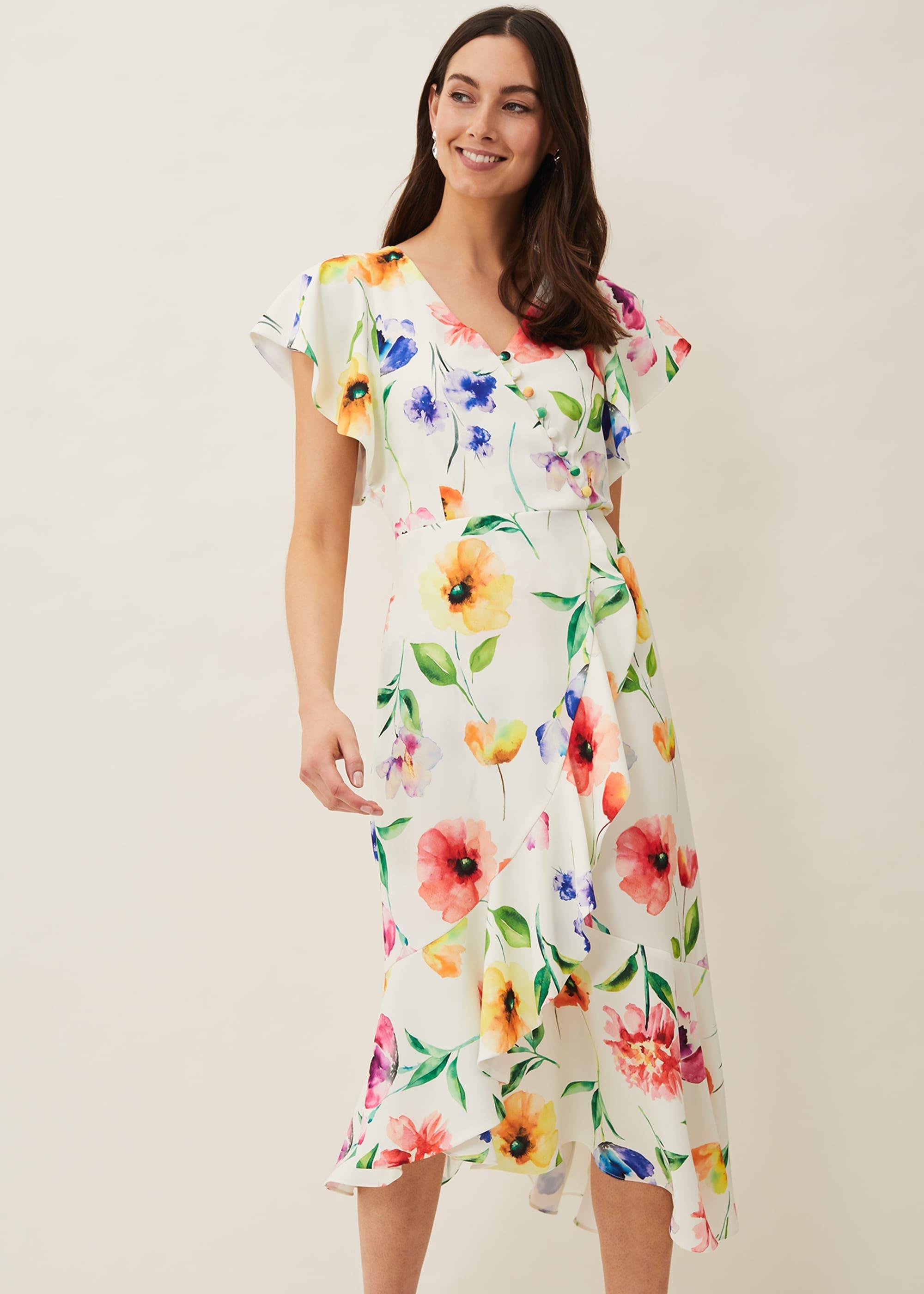 Anthea Floral Frill Dress