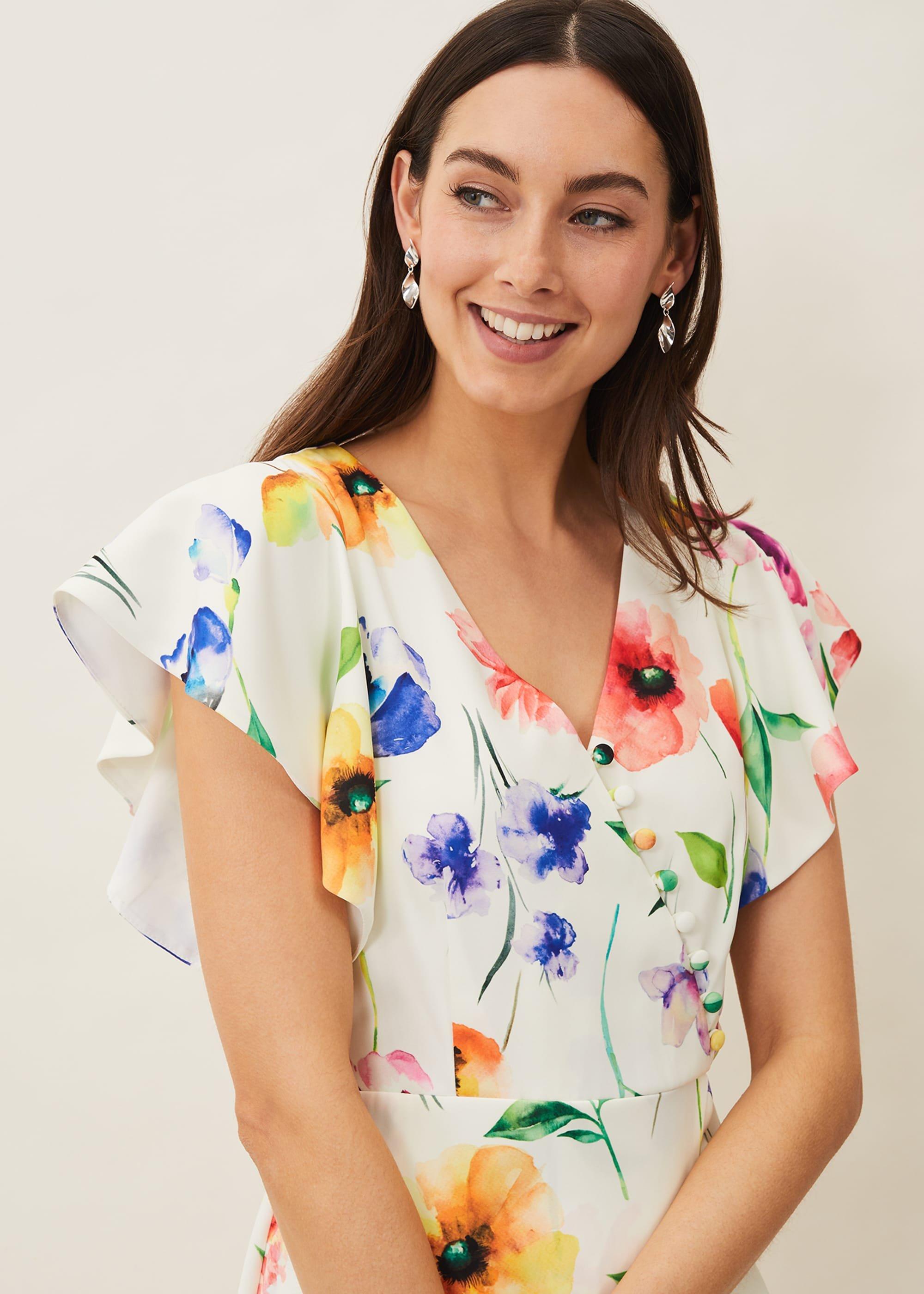 Anthea Floral Frill Dress