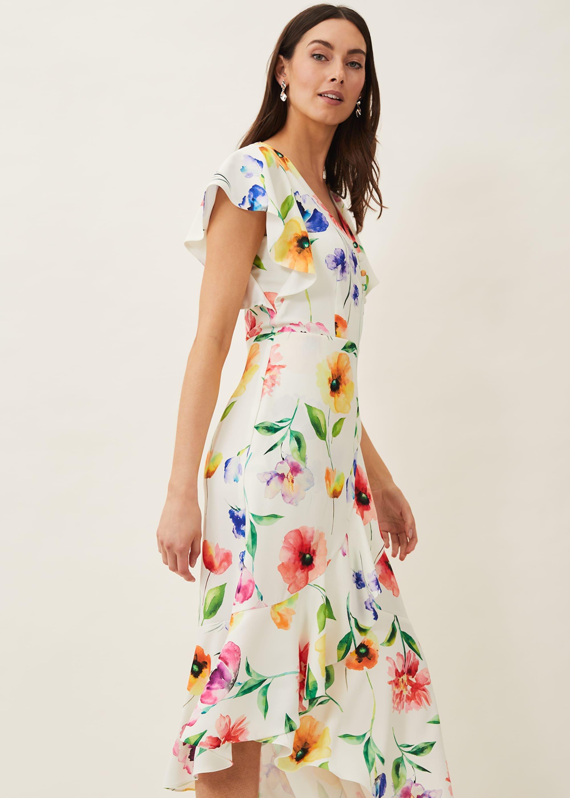 Anthea Floral Frill Dress