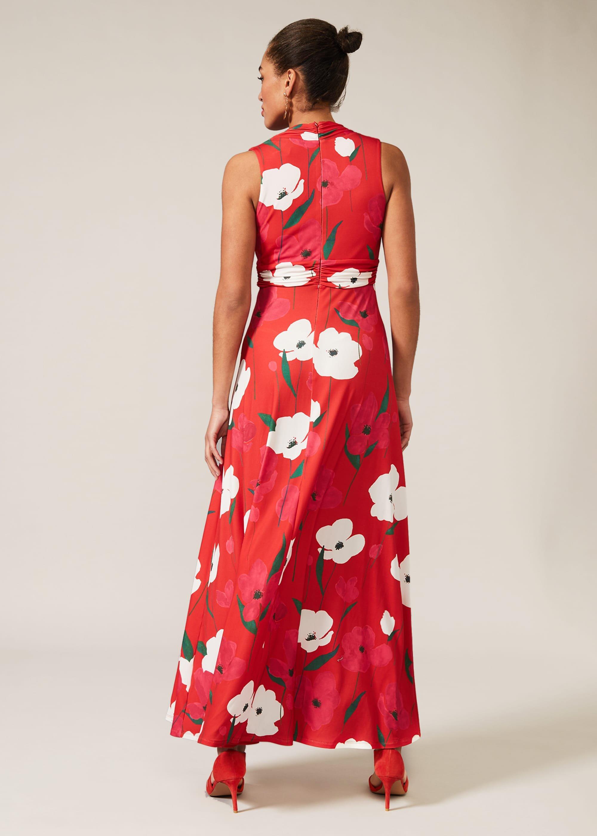 Lou-Poppy Floral Jersey Maxi Dress