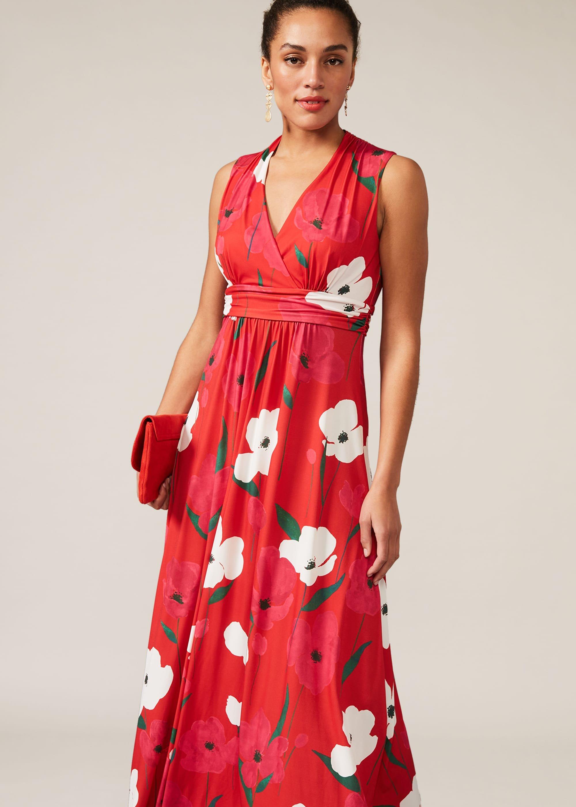 Lou-Poppy Floral Jersey Maxi Dress