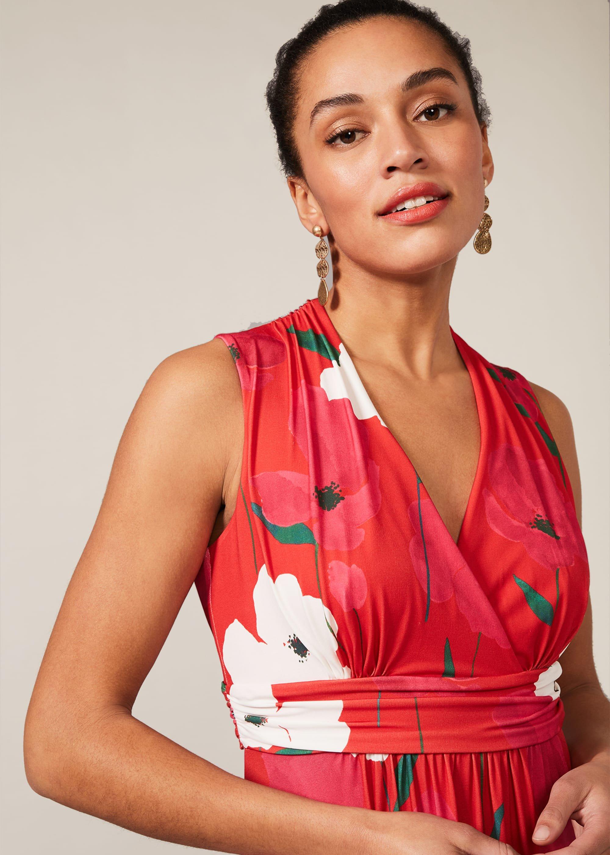 Lou-Poppy Floral Jersey Maxi Dress