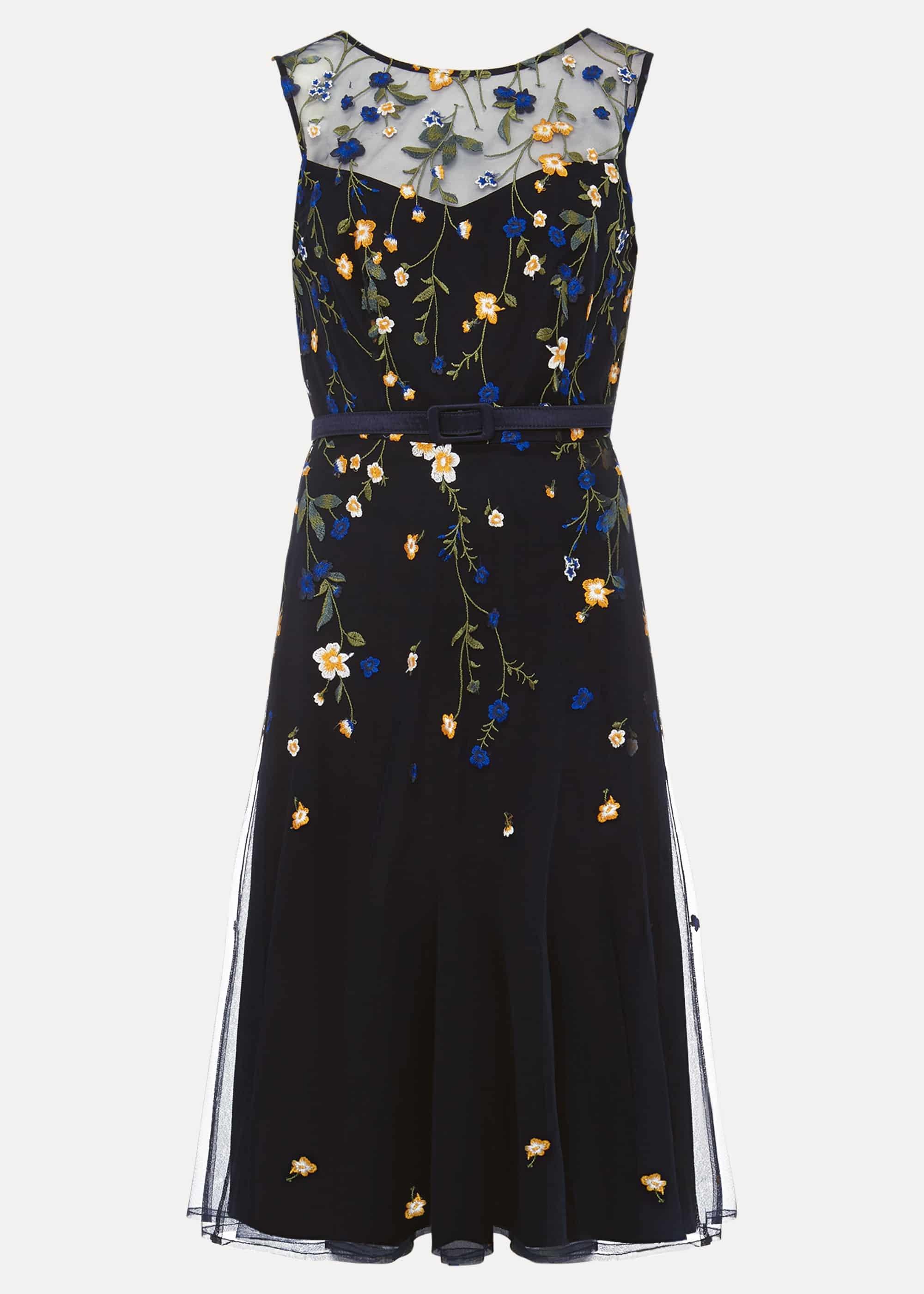 Esmeralda Embroidered Fit & Flare Dress