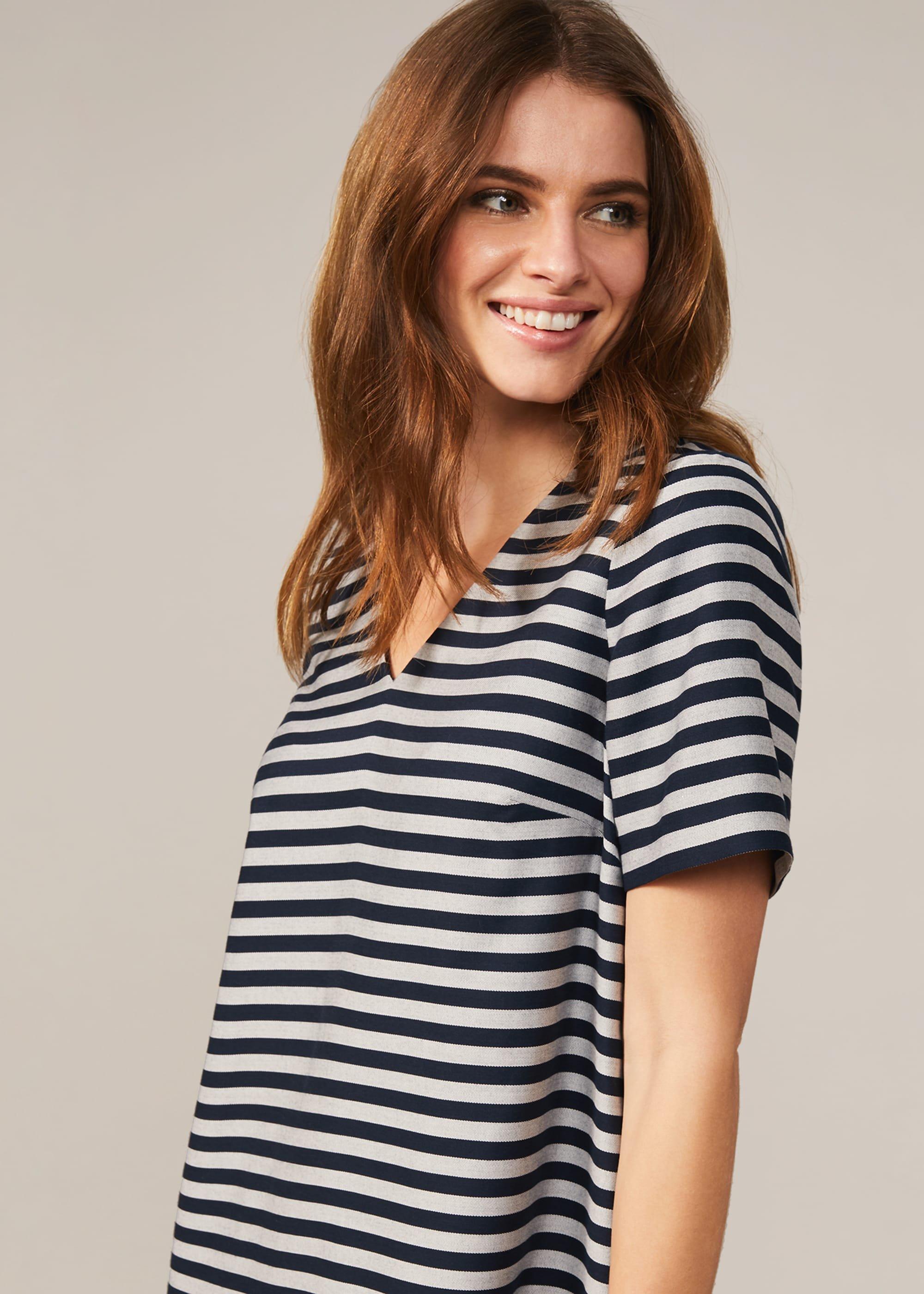 Milia Stripe Swing Dress