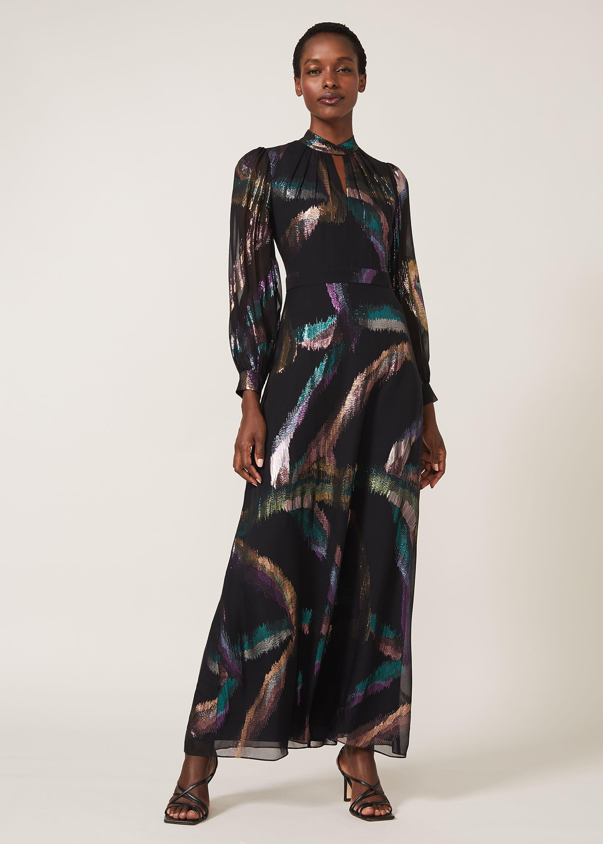 Kaylani Silk Jacquard Dress