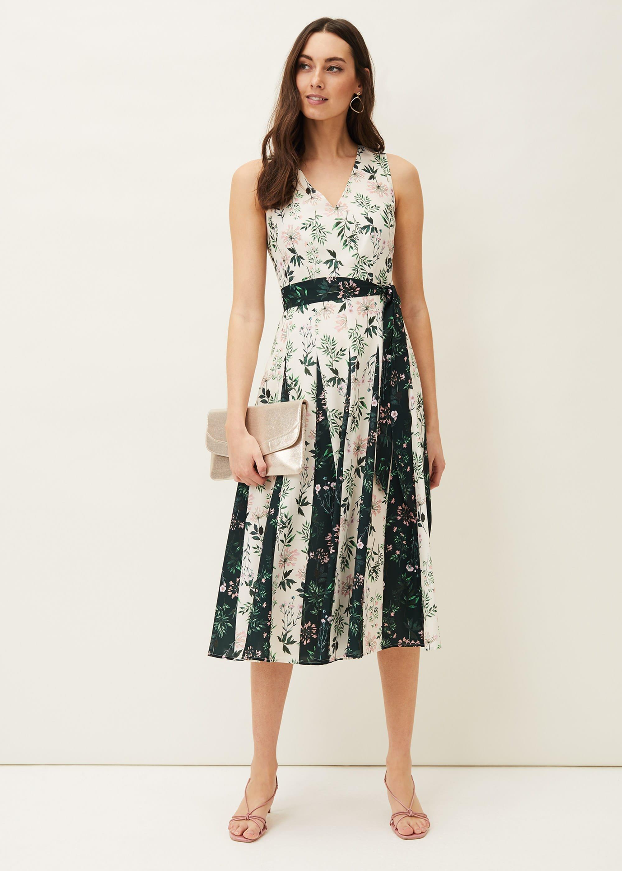 ${product-id}-Bernita Floral Fit And Flare Dress--${view-type}