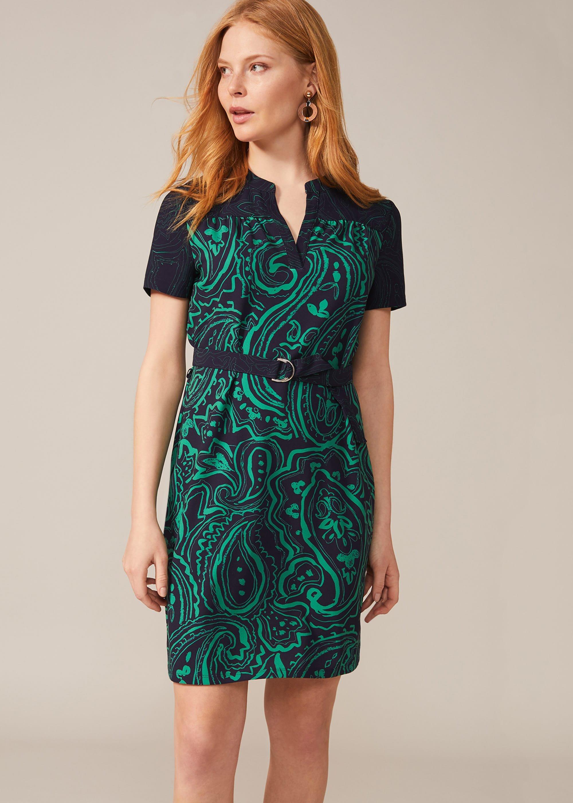 Samaya Paisley Print Tunic Dress