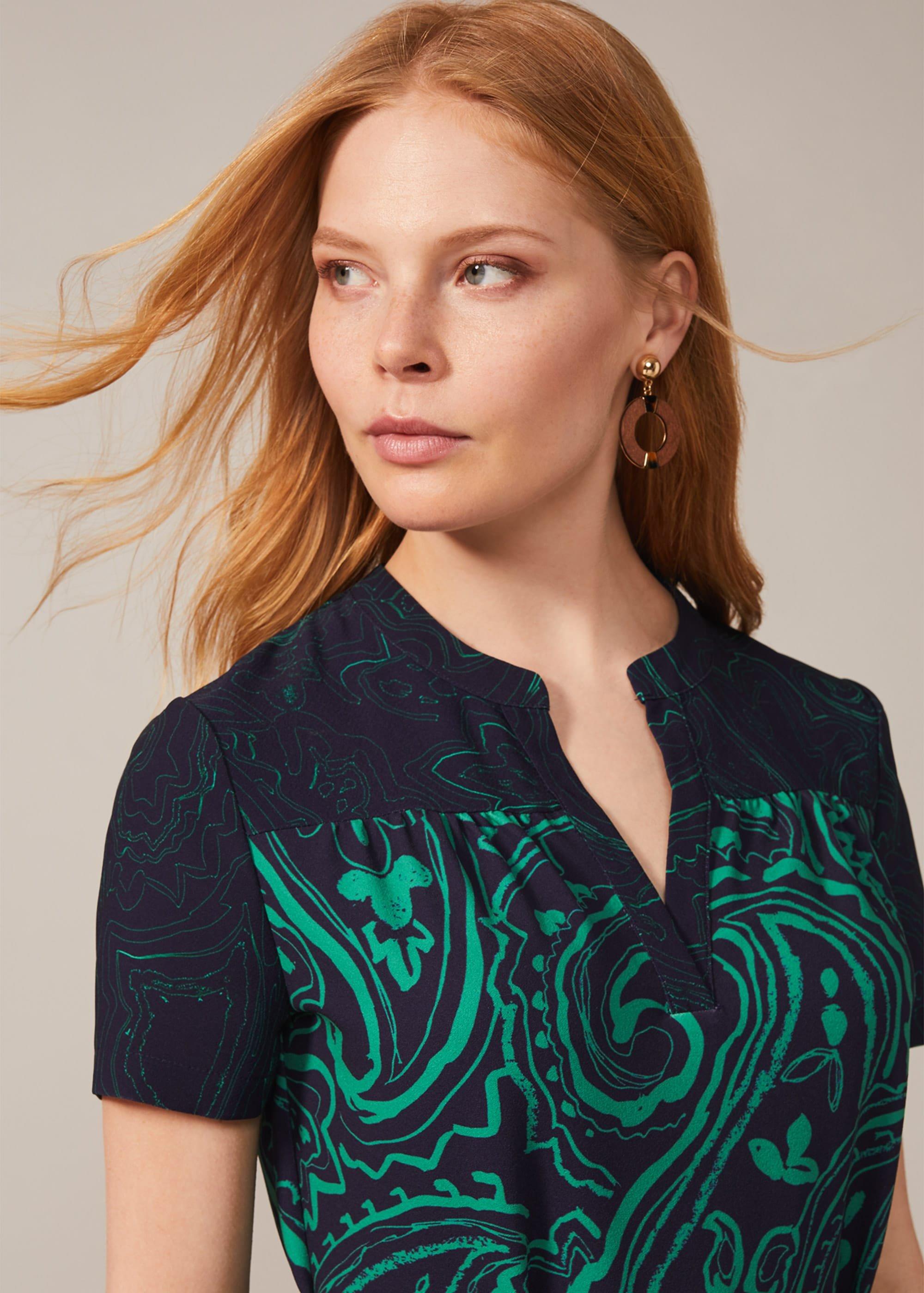 Samaya Paisley Print Tunic Dress