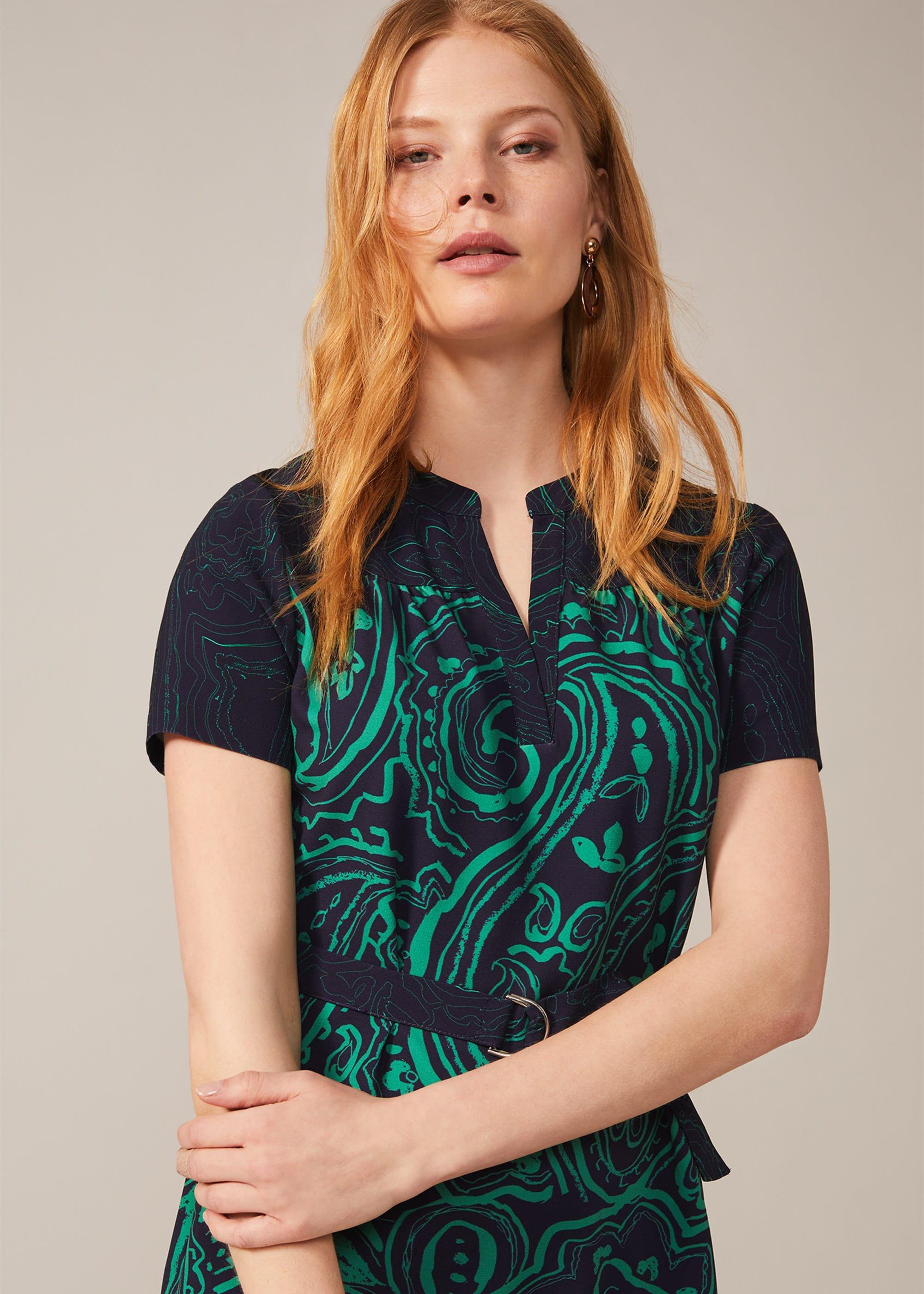 Samaya Paisley Print Tunic Dress