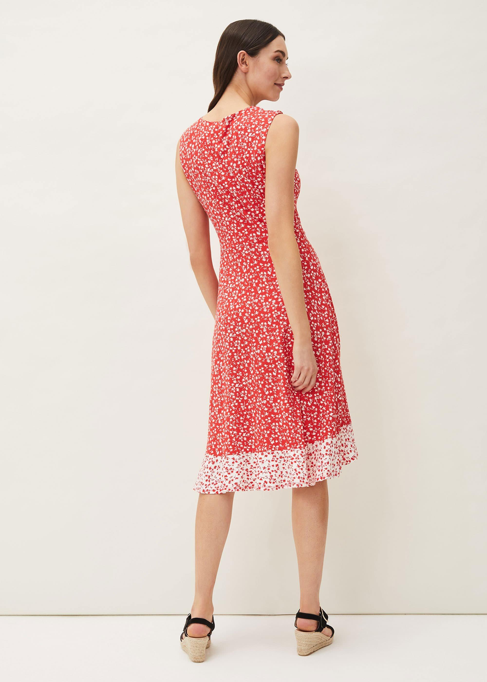 Ebony Floral Ditsy Wrap Dress