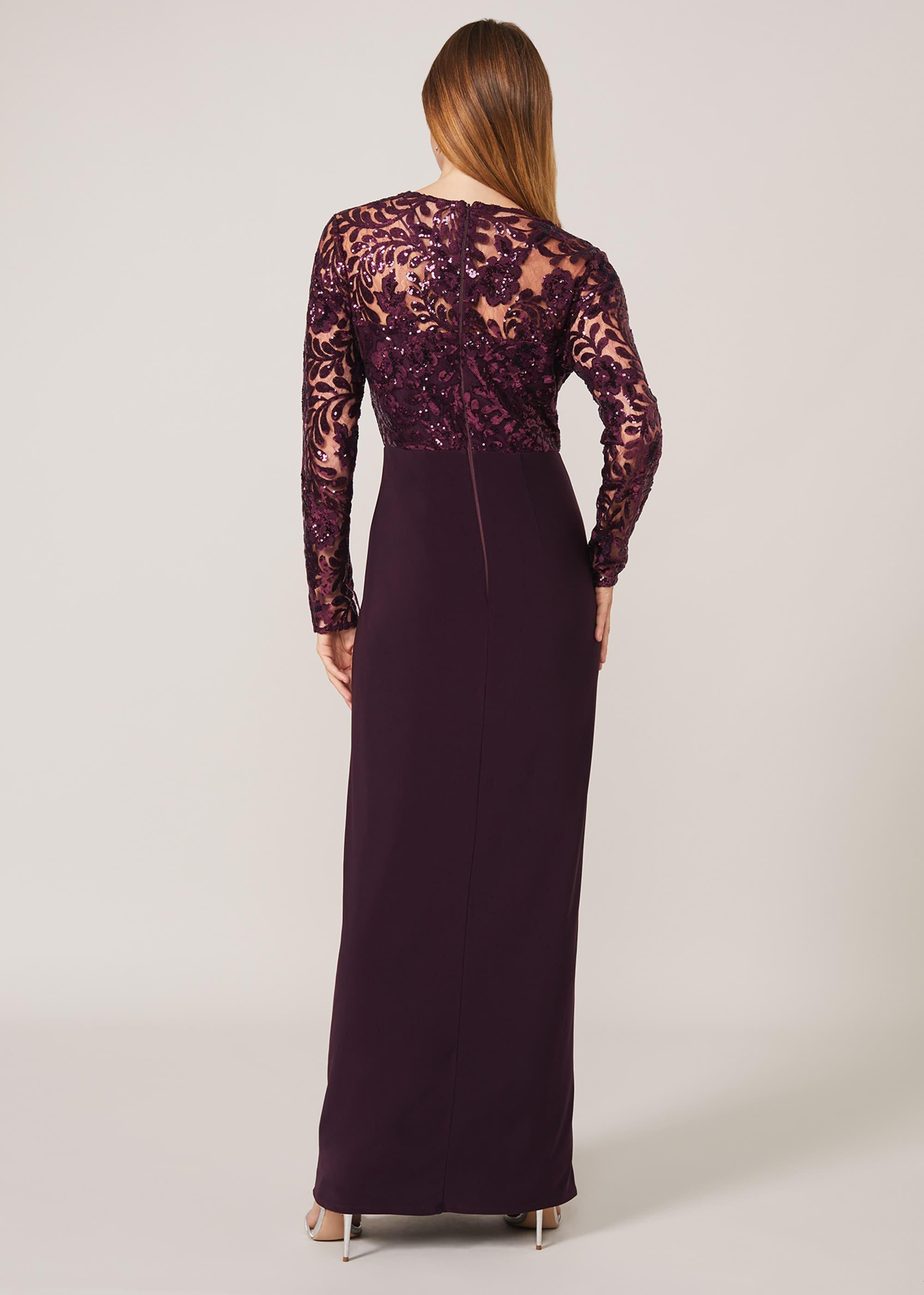 Melony Sequin Sleeve Dress