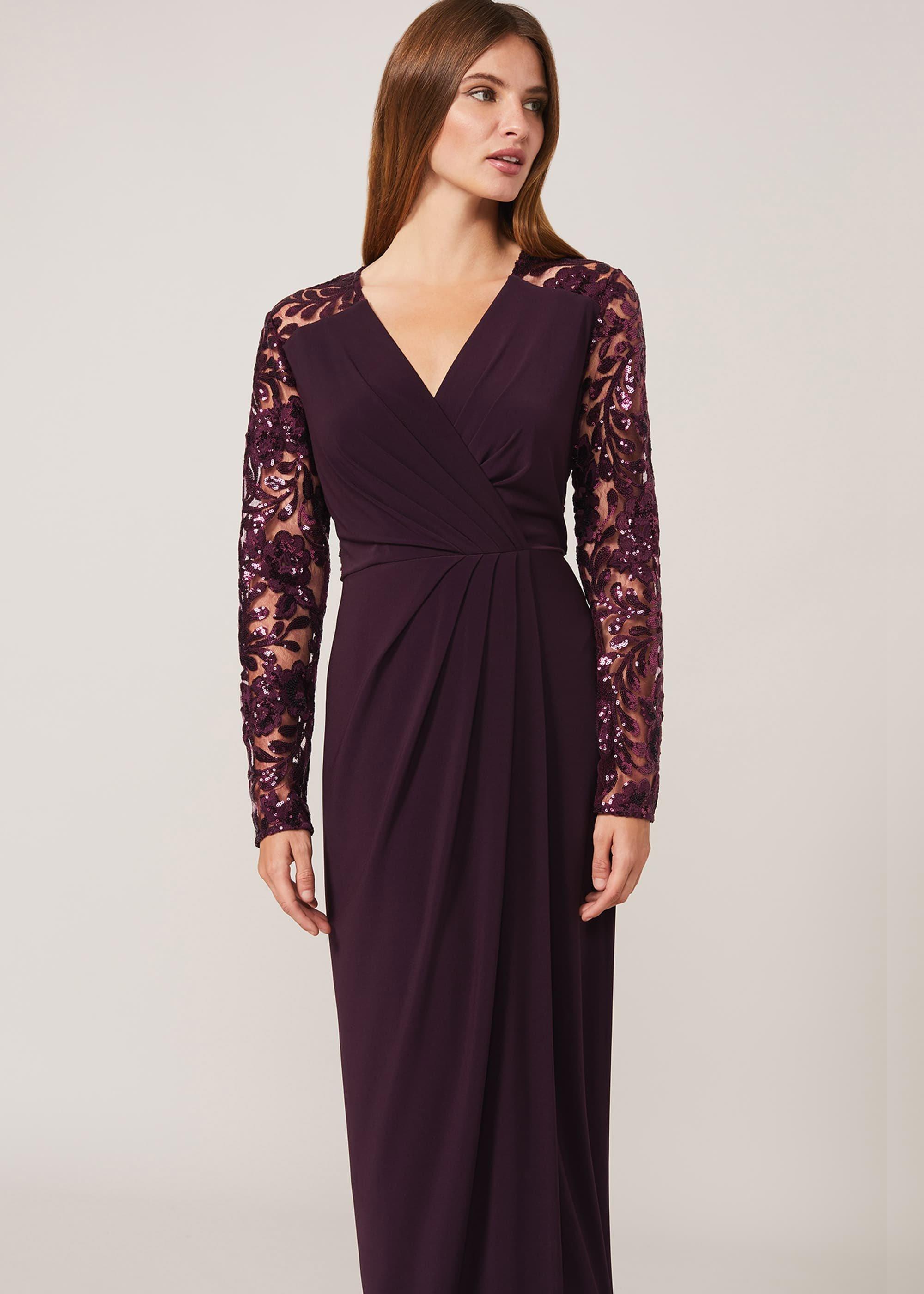 Melony Sequin Sleeve Dress