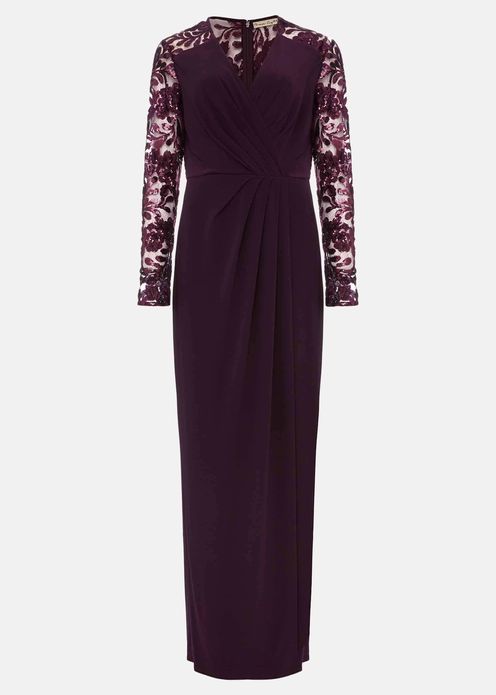 Melony Sequin Sleeve Dress