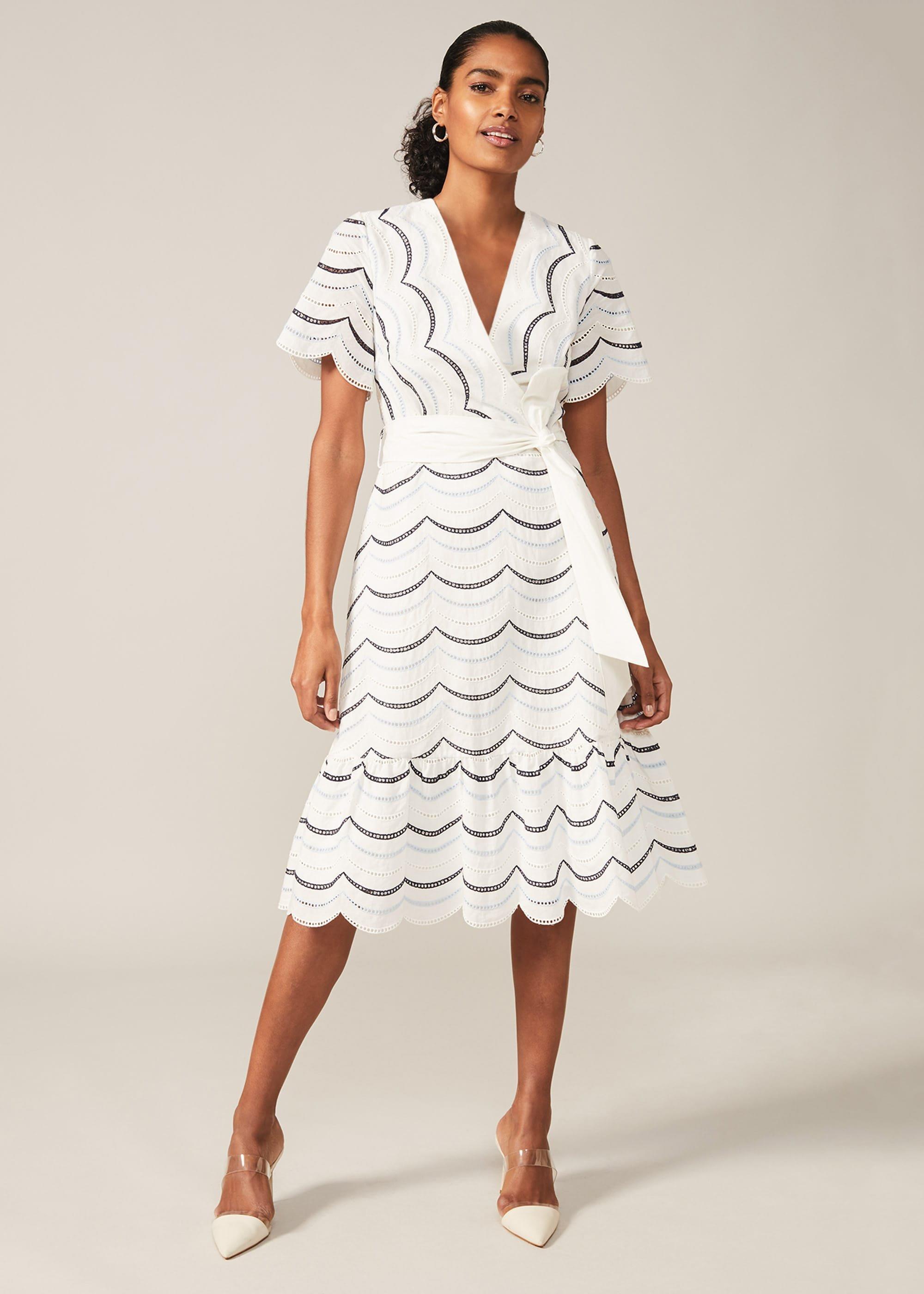 Amelina Cotton Broderie Anglaise Dress