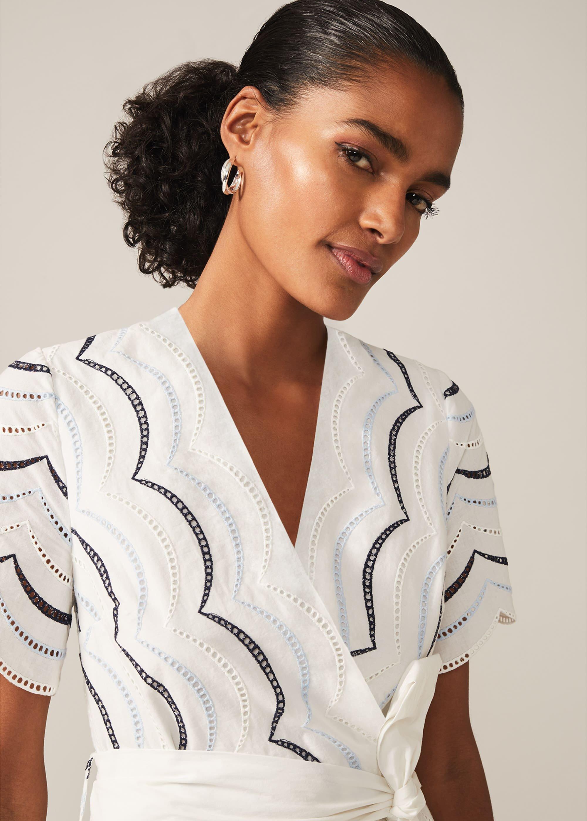 Amelina Cotton Broderie Anglaise Dress