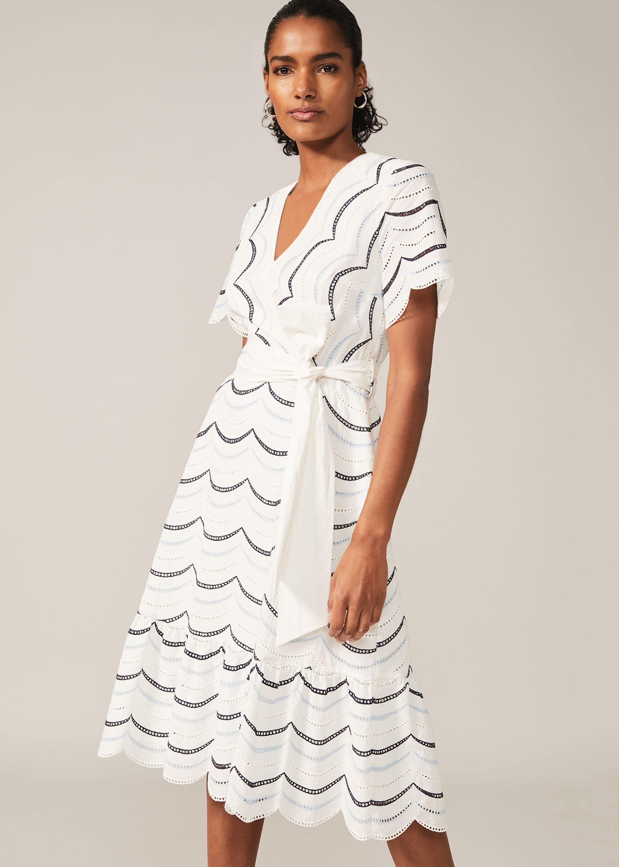 Amelina Cotton Broderie Anglaise Dress