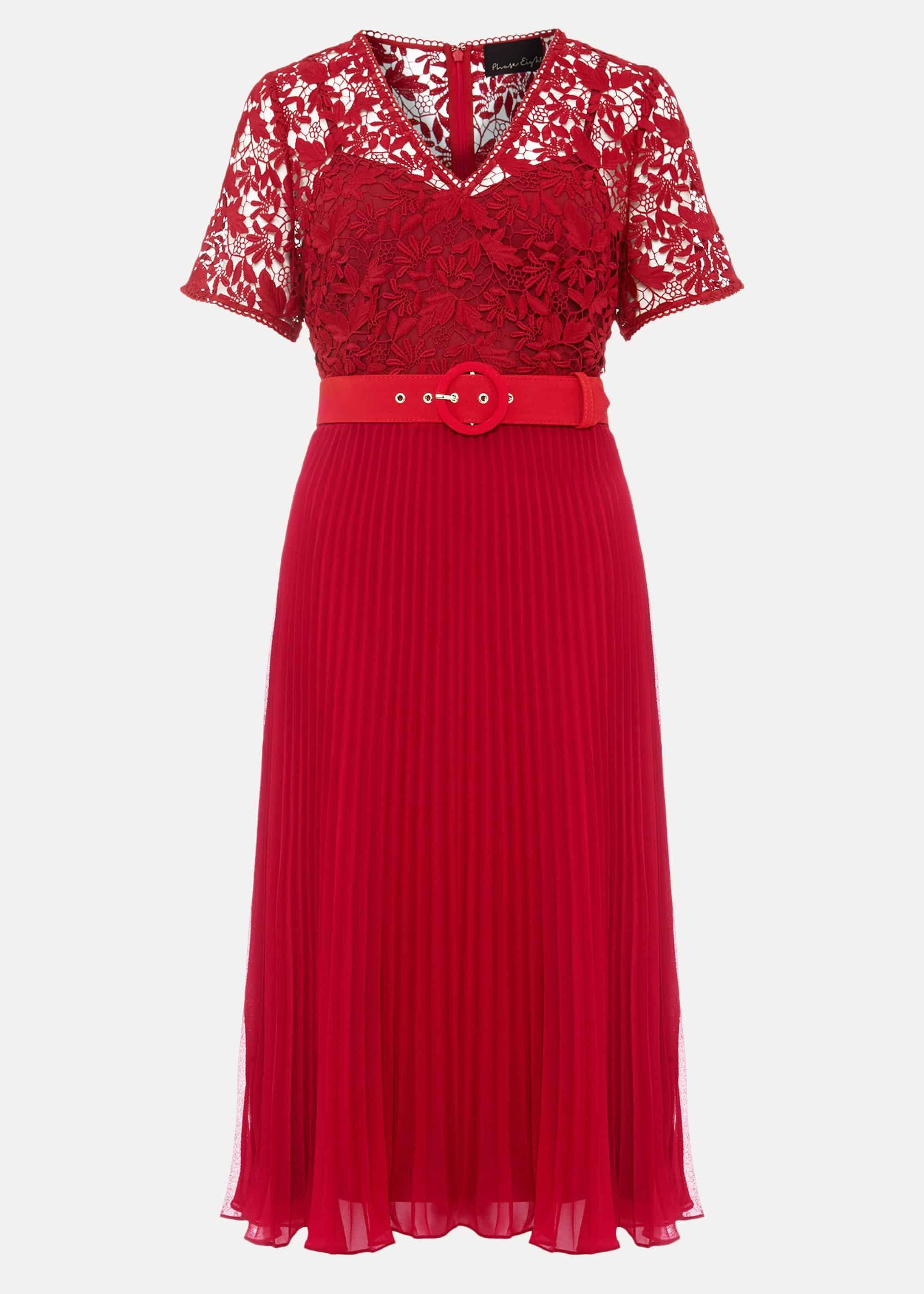 Dana Lace Pleated Dress
