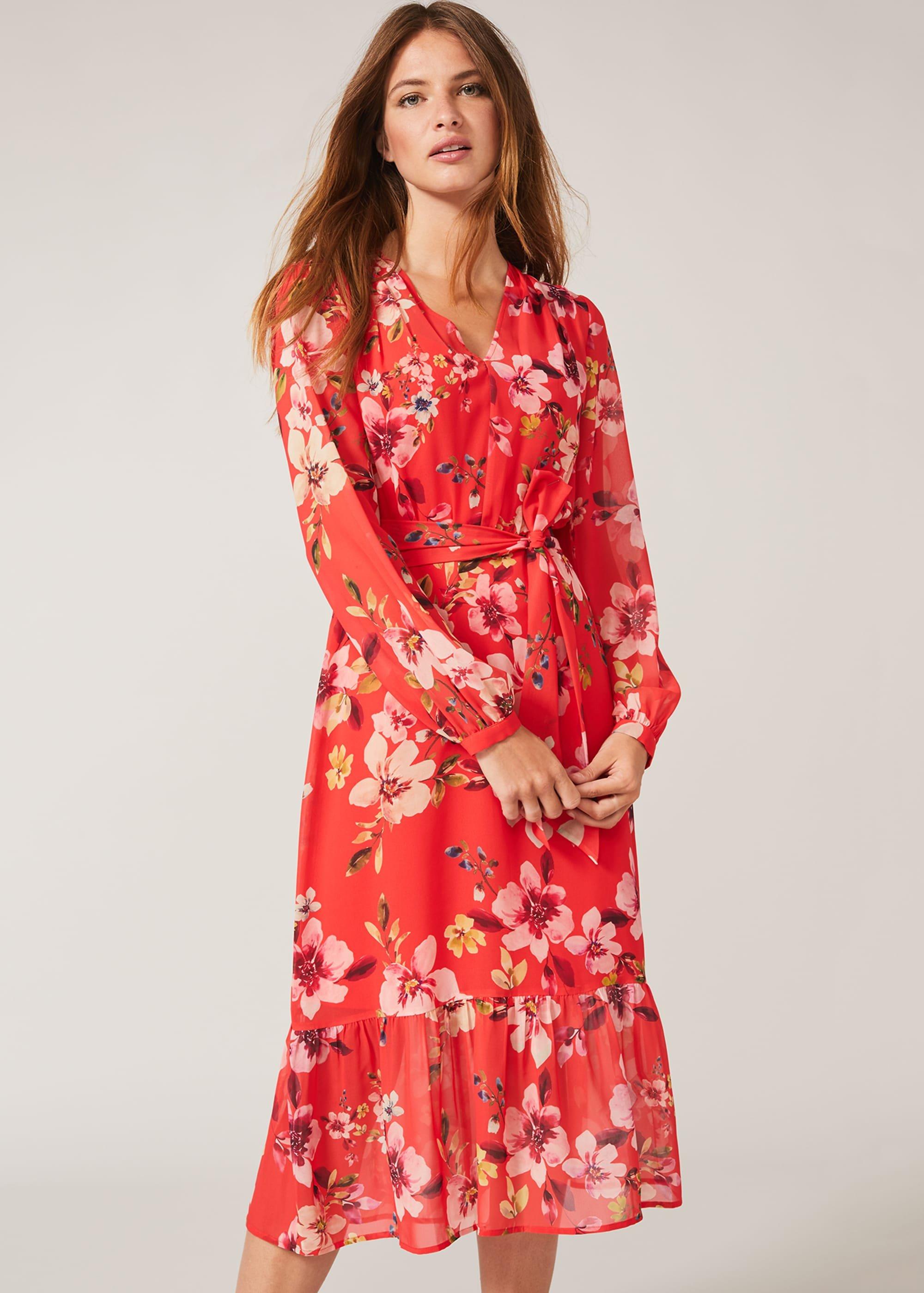 Bernadette Tiered Chiffon Dress