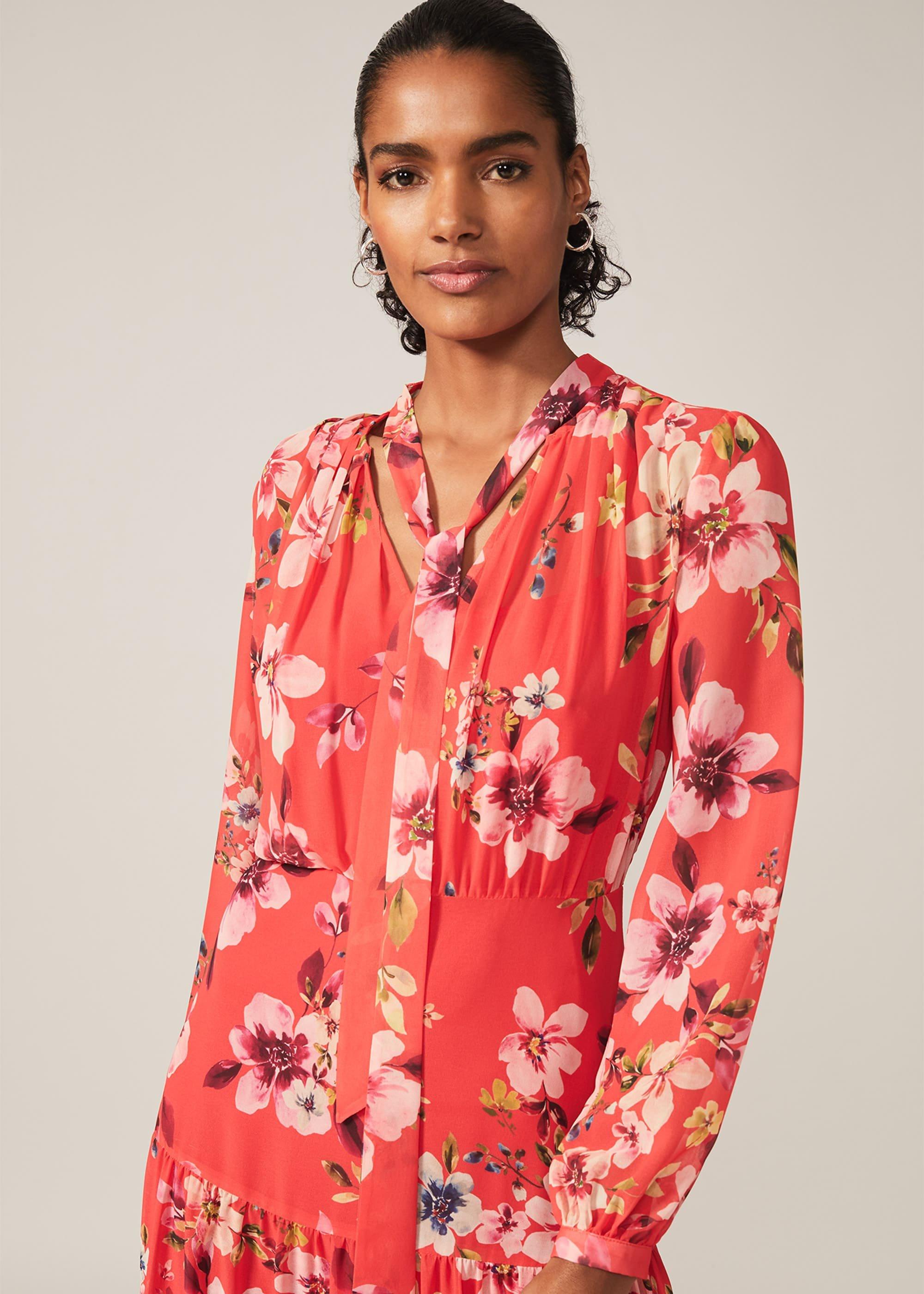 Bernadette Floral Chiffon Maxi Dress