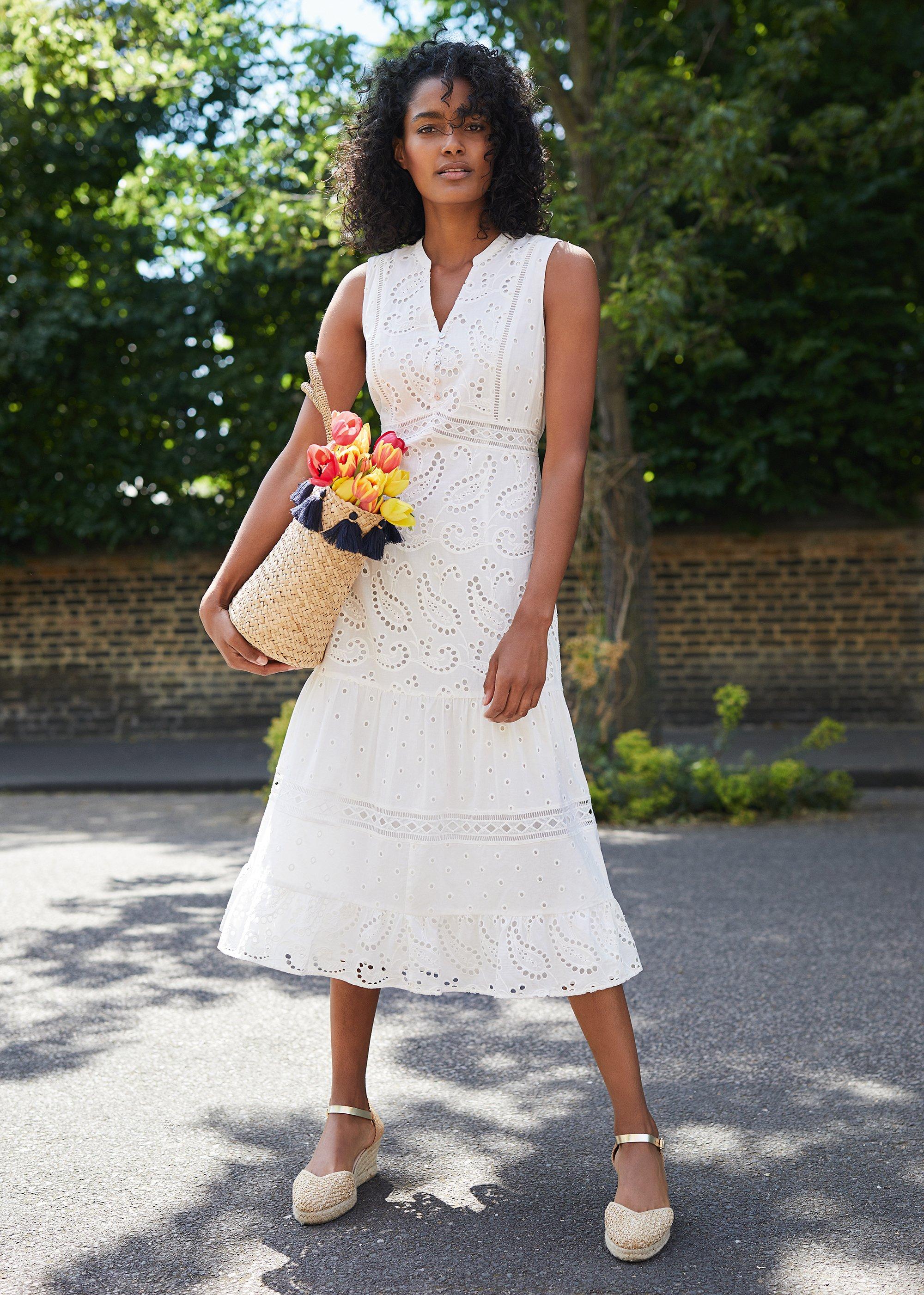 Lula Paisley Embroidered Dress