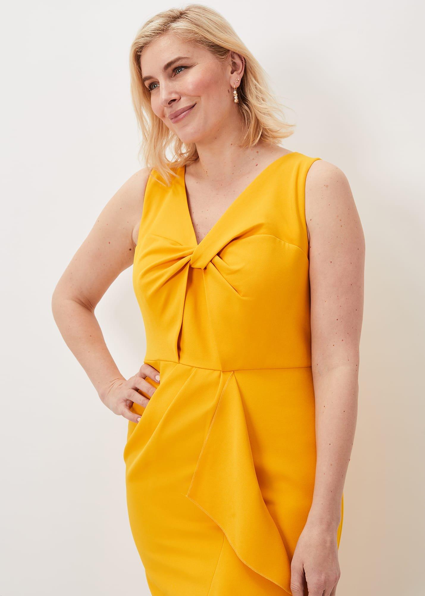 Rosalyn Twist Frill Dress