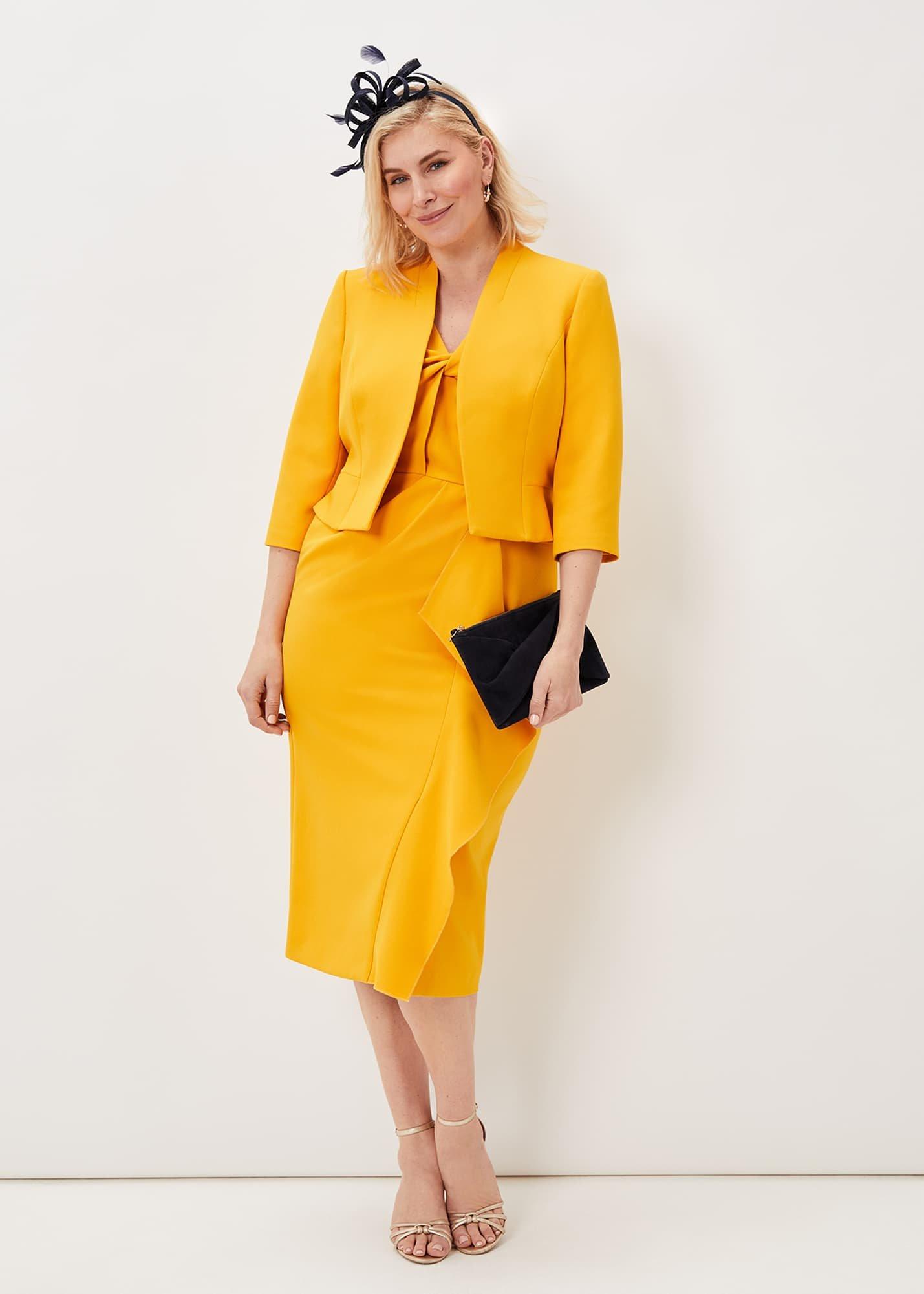 Rosalyn Twist Frill Dress