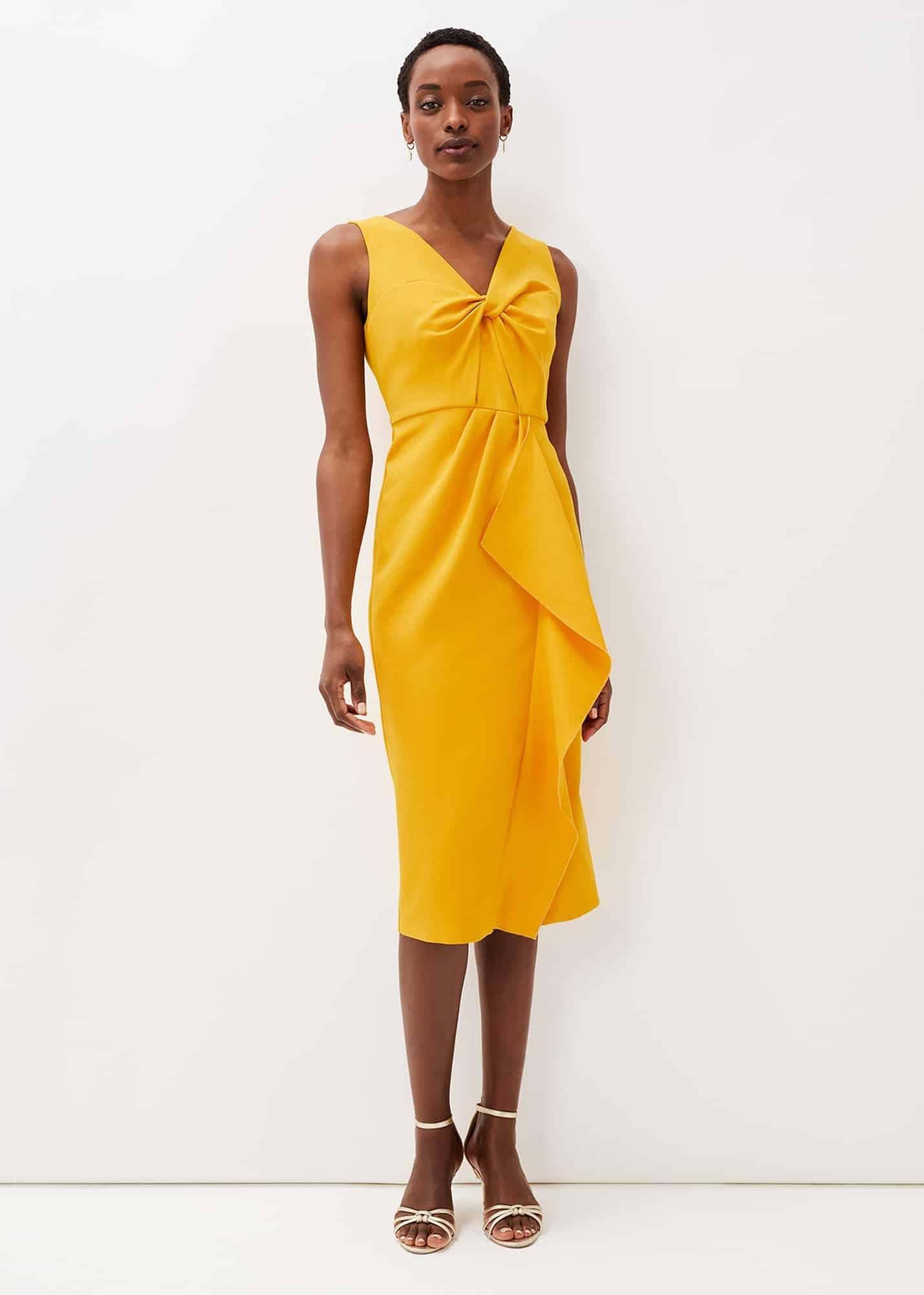 Rosalyn Twist Frill Dress