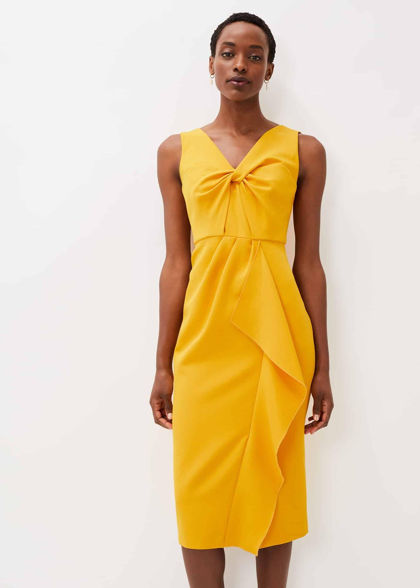 Rosalyn Twist Frill Dress