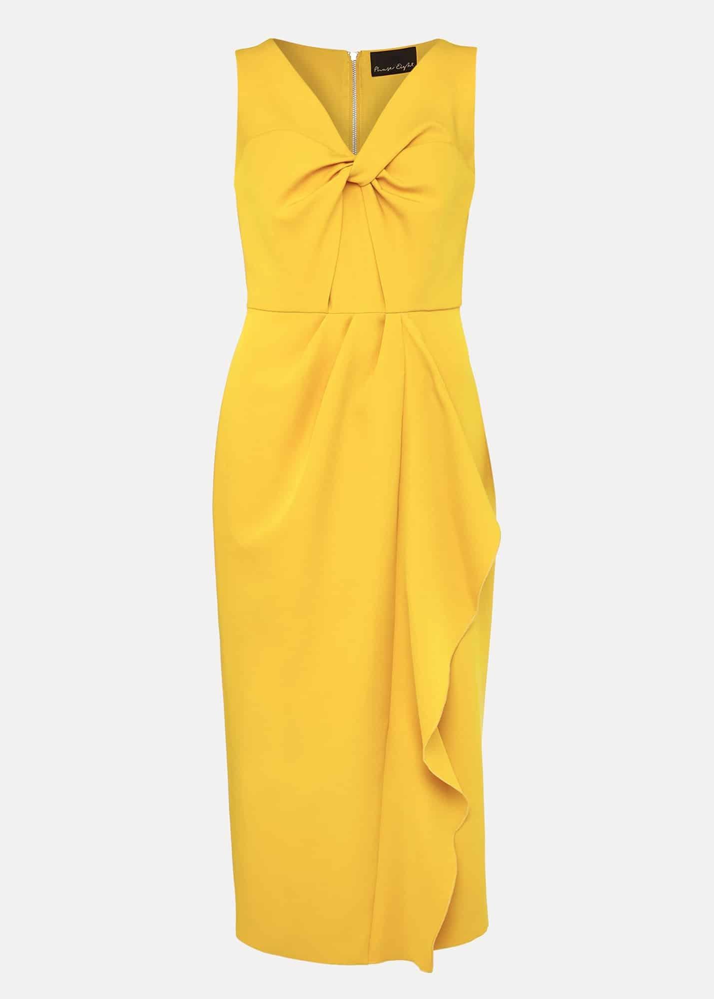 Rosalyn Twist Frill Dress
