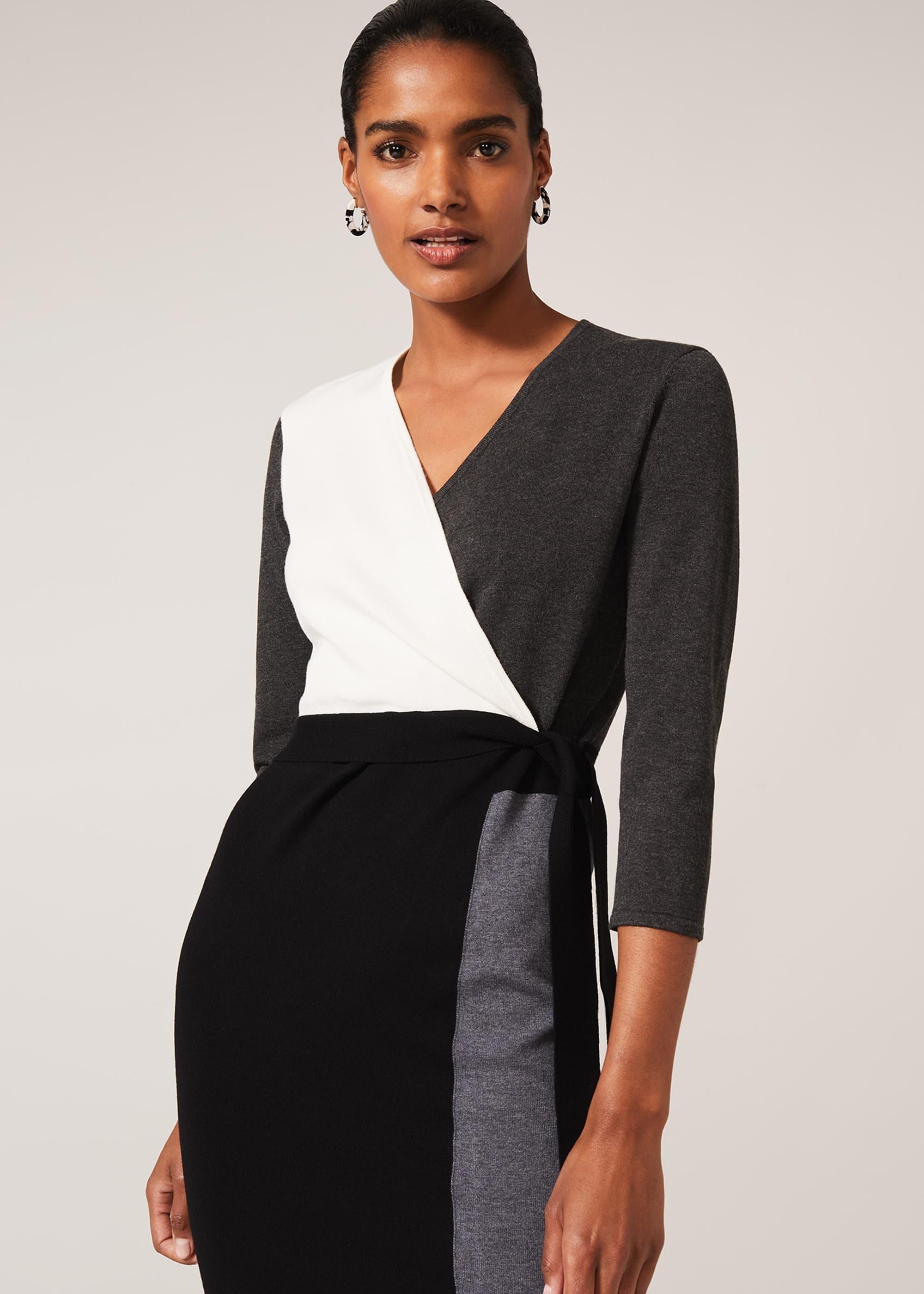 Bibi Colourblock Wrap Dress