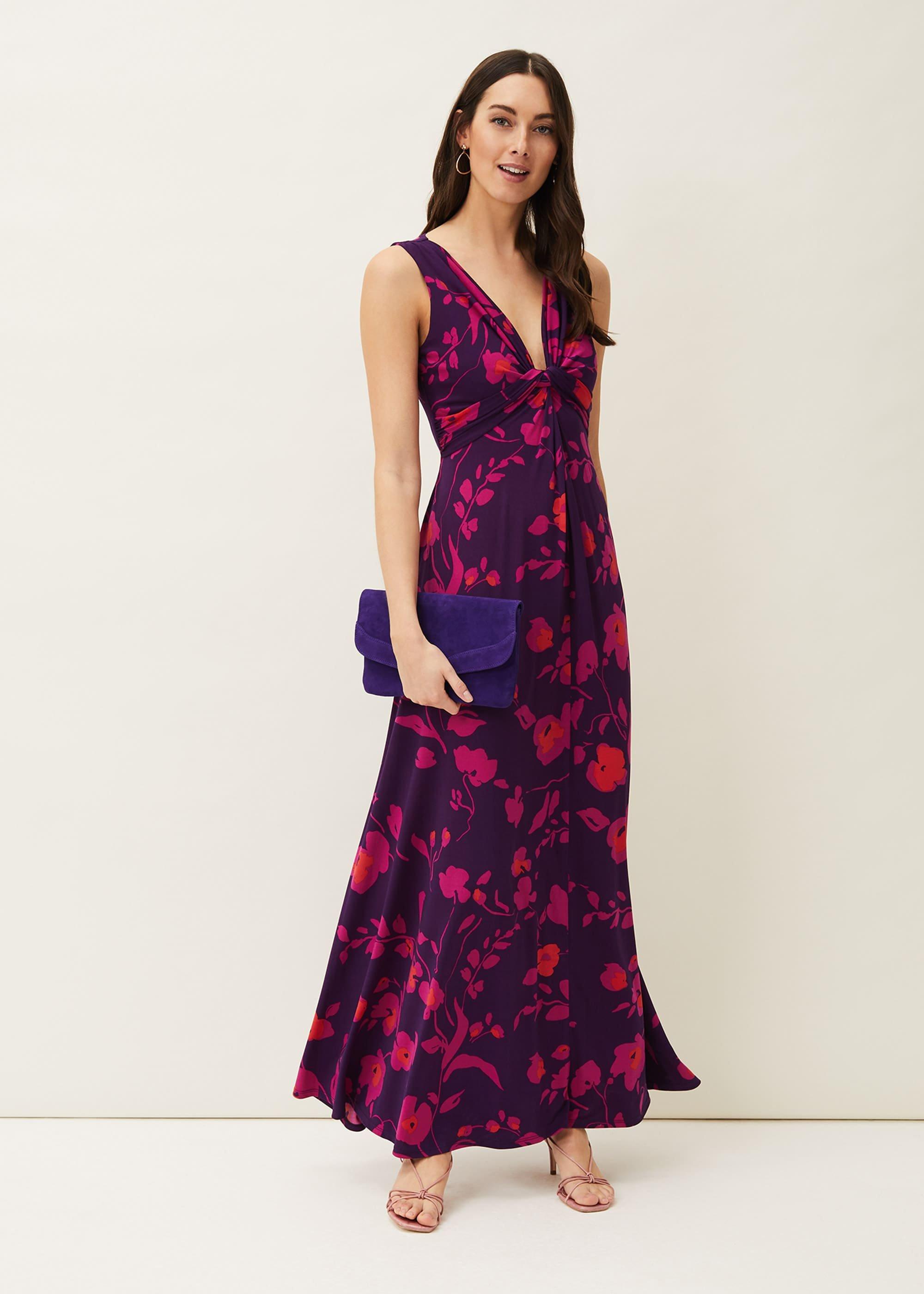 Isla Floral Sleeveless V-Neck Maxi Dress
