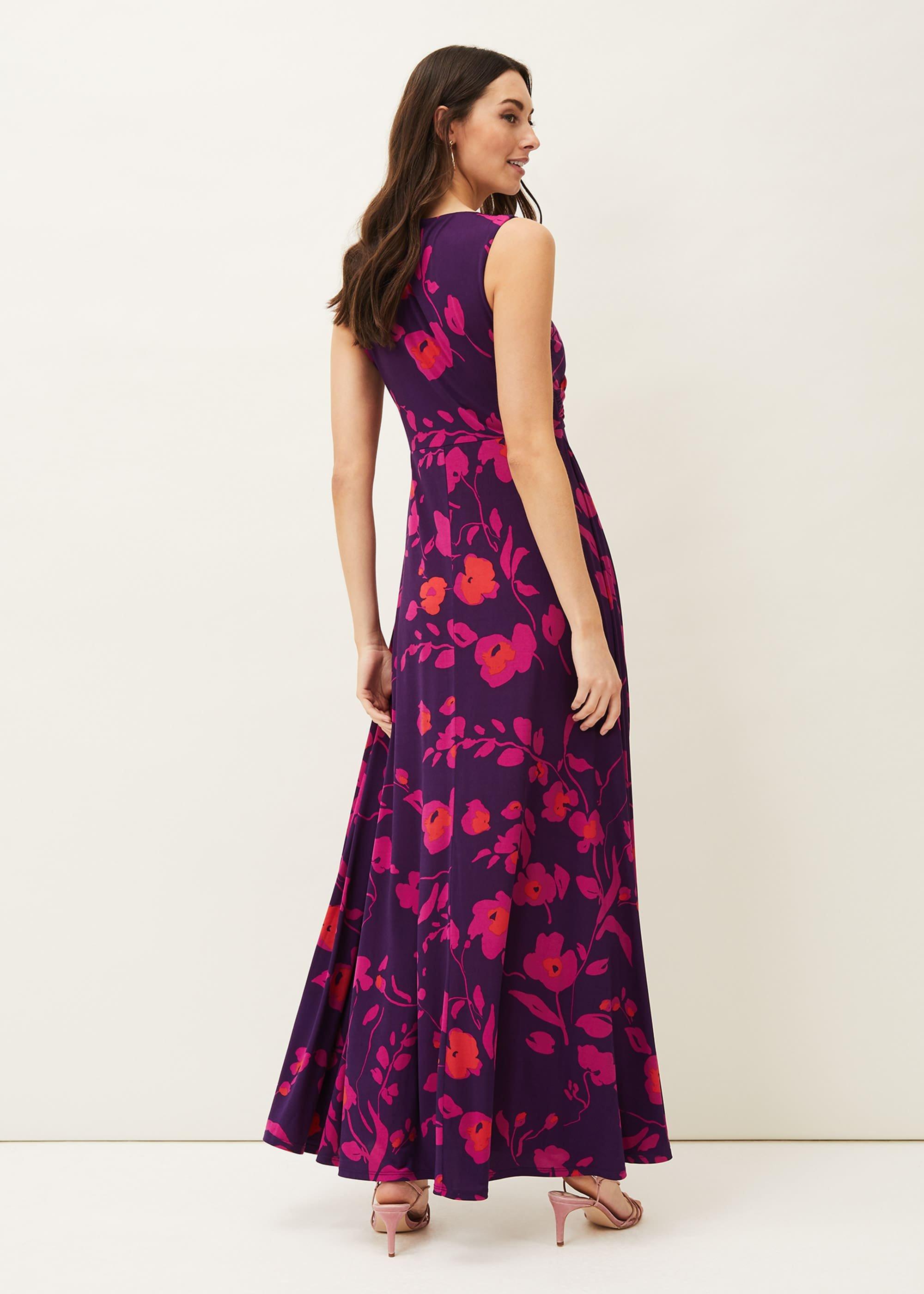 Isla Floral Sleeveless V-Neck Maxi Dress