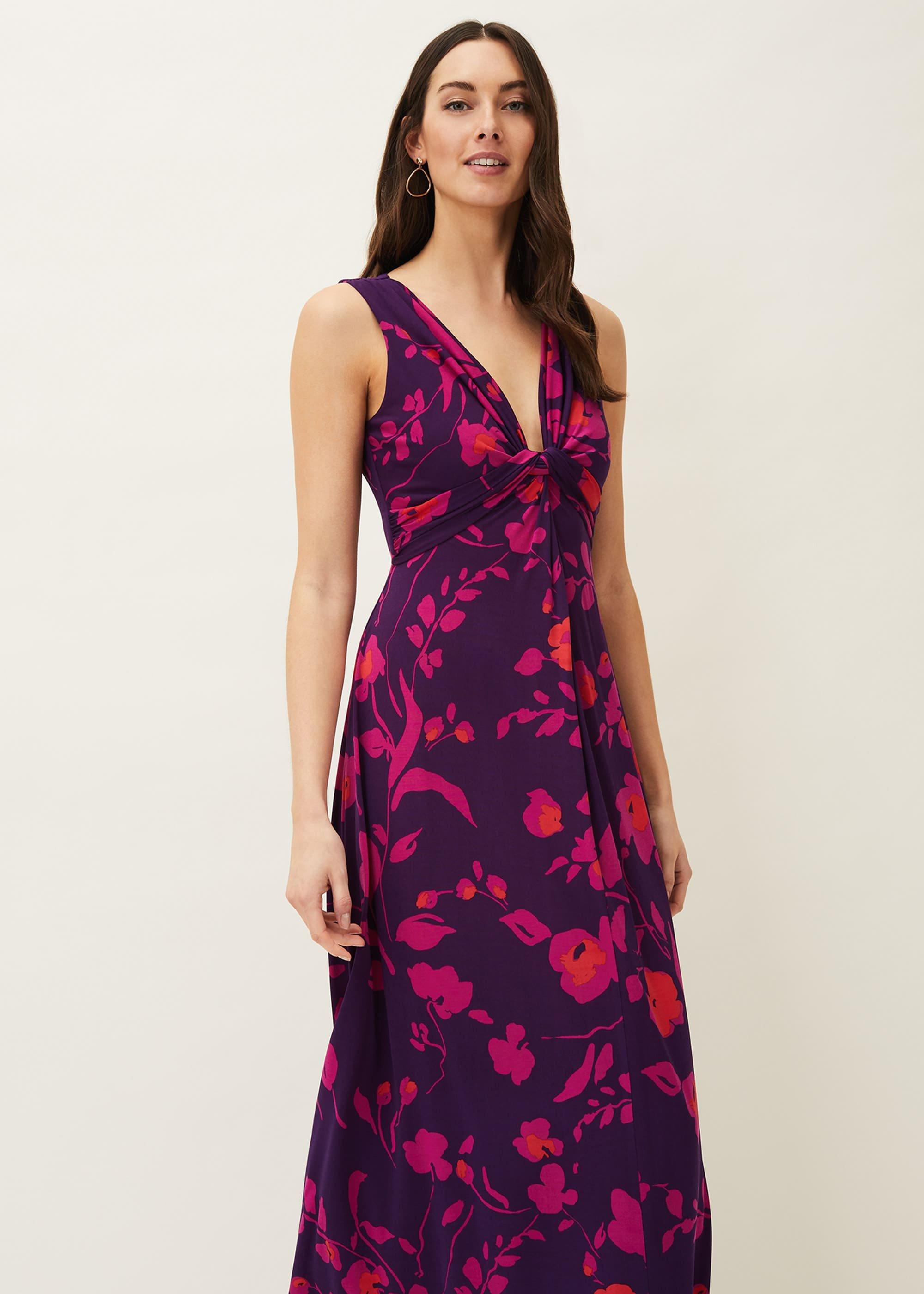 Isla Floral Sleeveless V-Neck Maxi Dress