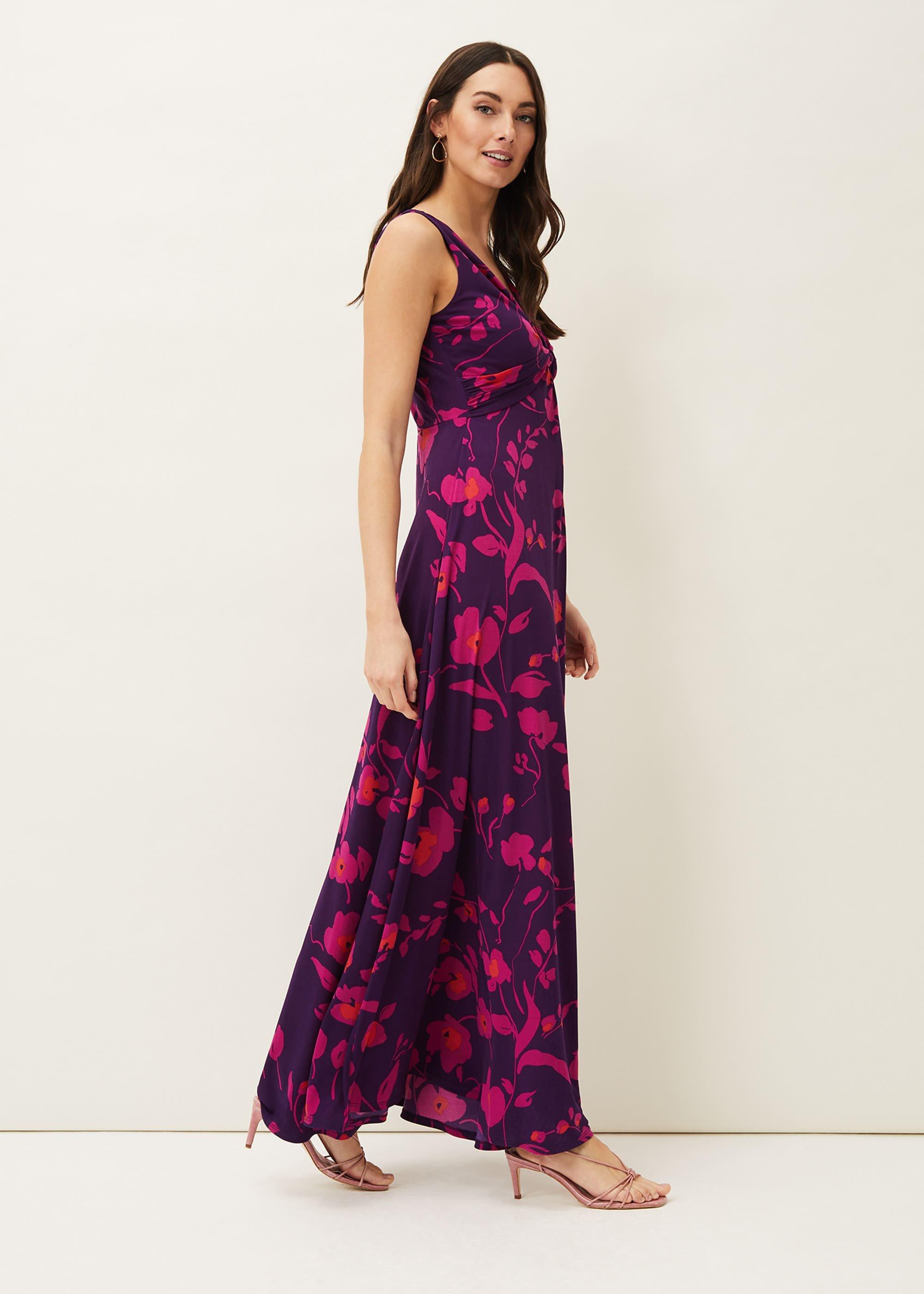 Isla Floral Sleeveless V-Neck Maxi Dress