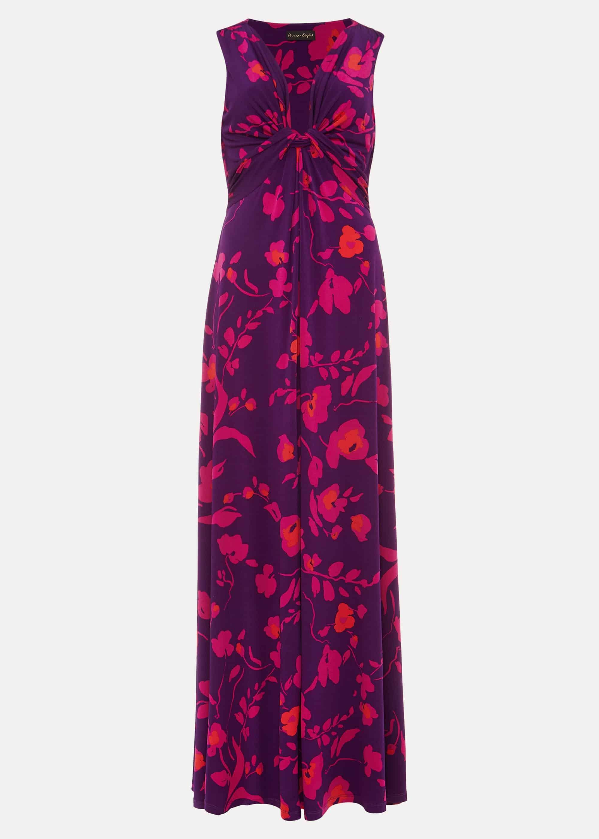Isla Floral Sleeveless V-Neck Maxi Dress
