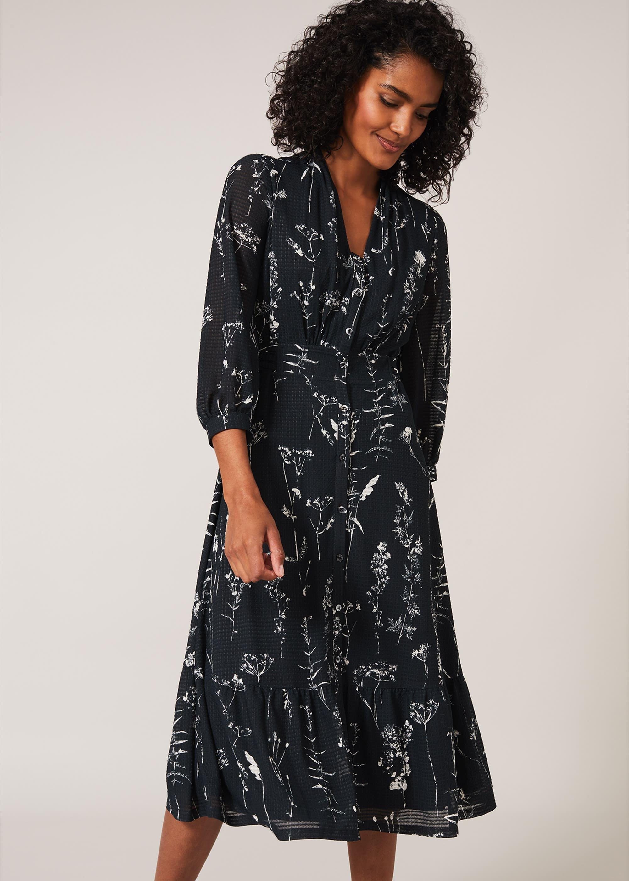 Alissa Sprig Print Jersey Dress