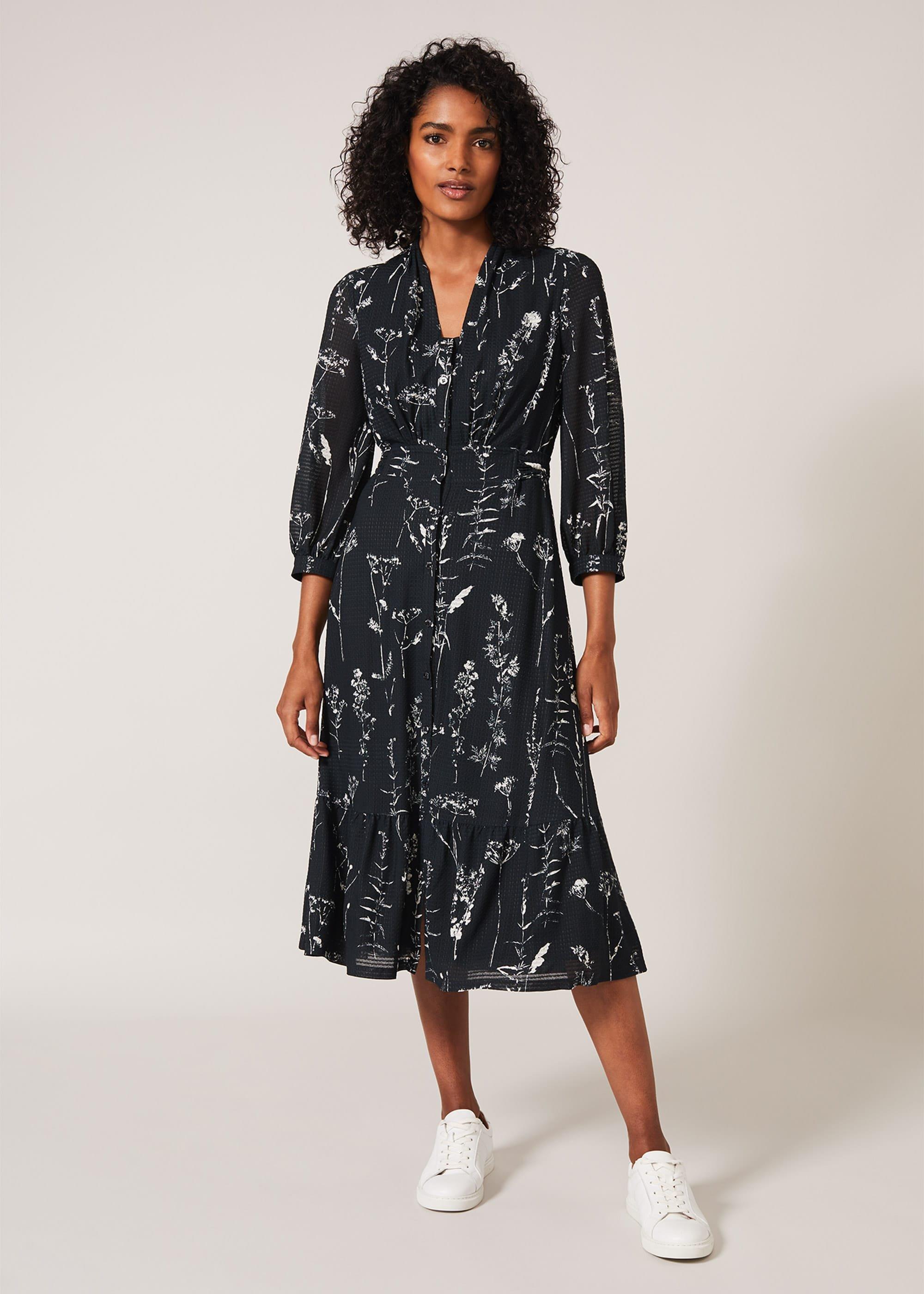 Alissa Sprig Print Jersey Dress